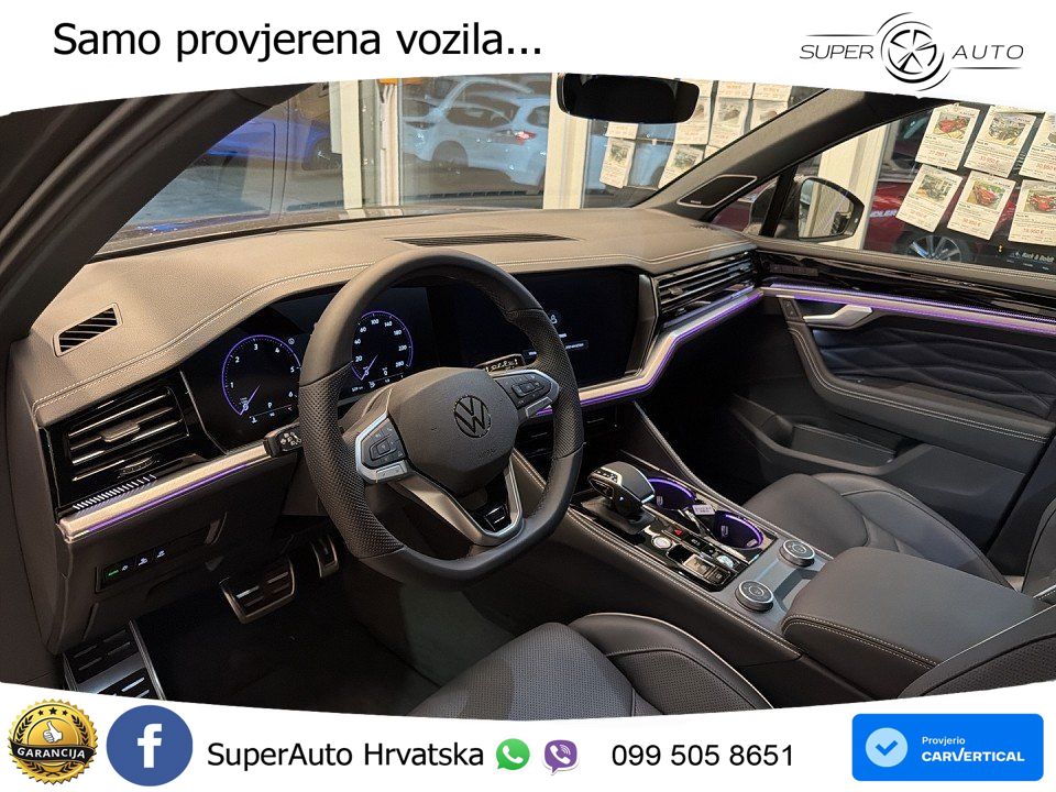 Volkswagen Touareg 3.0 V6 TDI (286 KS) 4MOTION Tiptronic R-Line ZRAČNI+ACC+GR SJED+KAM+PANO