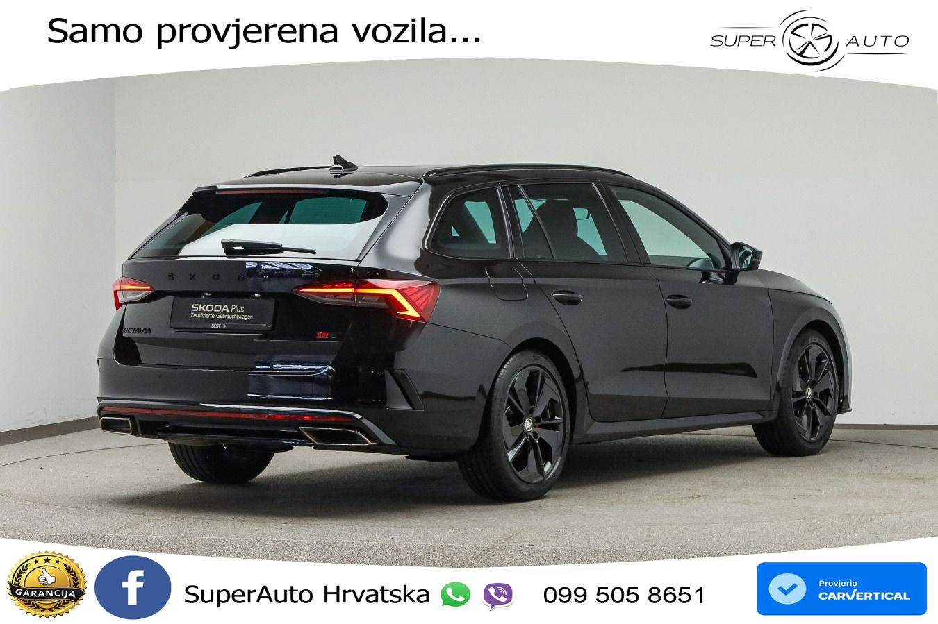 Škoda Octavia Combi RS 2.0 TDI (200 KS) DSG LED+GR SJED+ACC