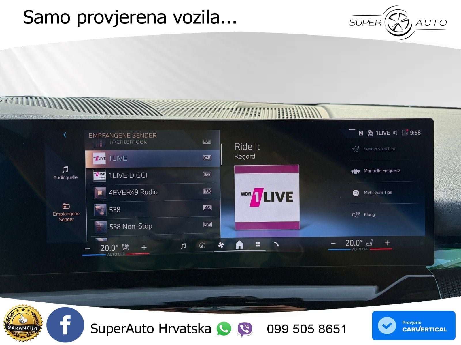 BMW 520d (197 KS) Steptronic M Sport LED+GR SJED+ACC