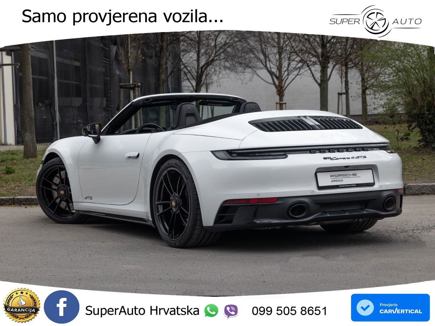 Porsche 911 Carrera 4 GTS Cabriolet 3.0 (480 KS) PDK LED+GR SJED+ACC