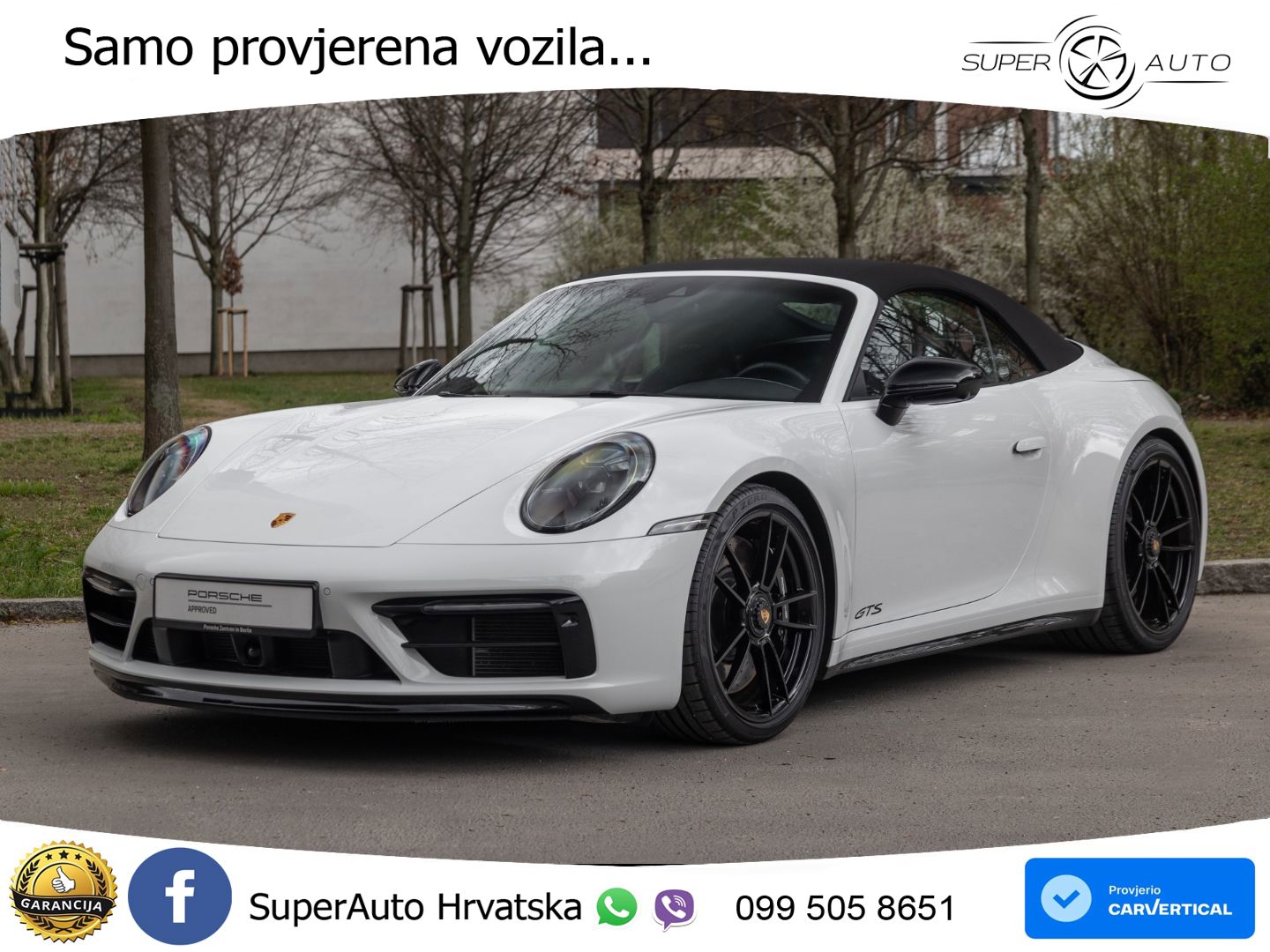 Porsche 911 Carrera 4 GTS Cabriolet 3.0 (480 KS) PDK LED+GR SJED+ACC