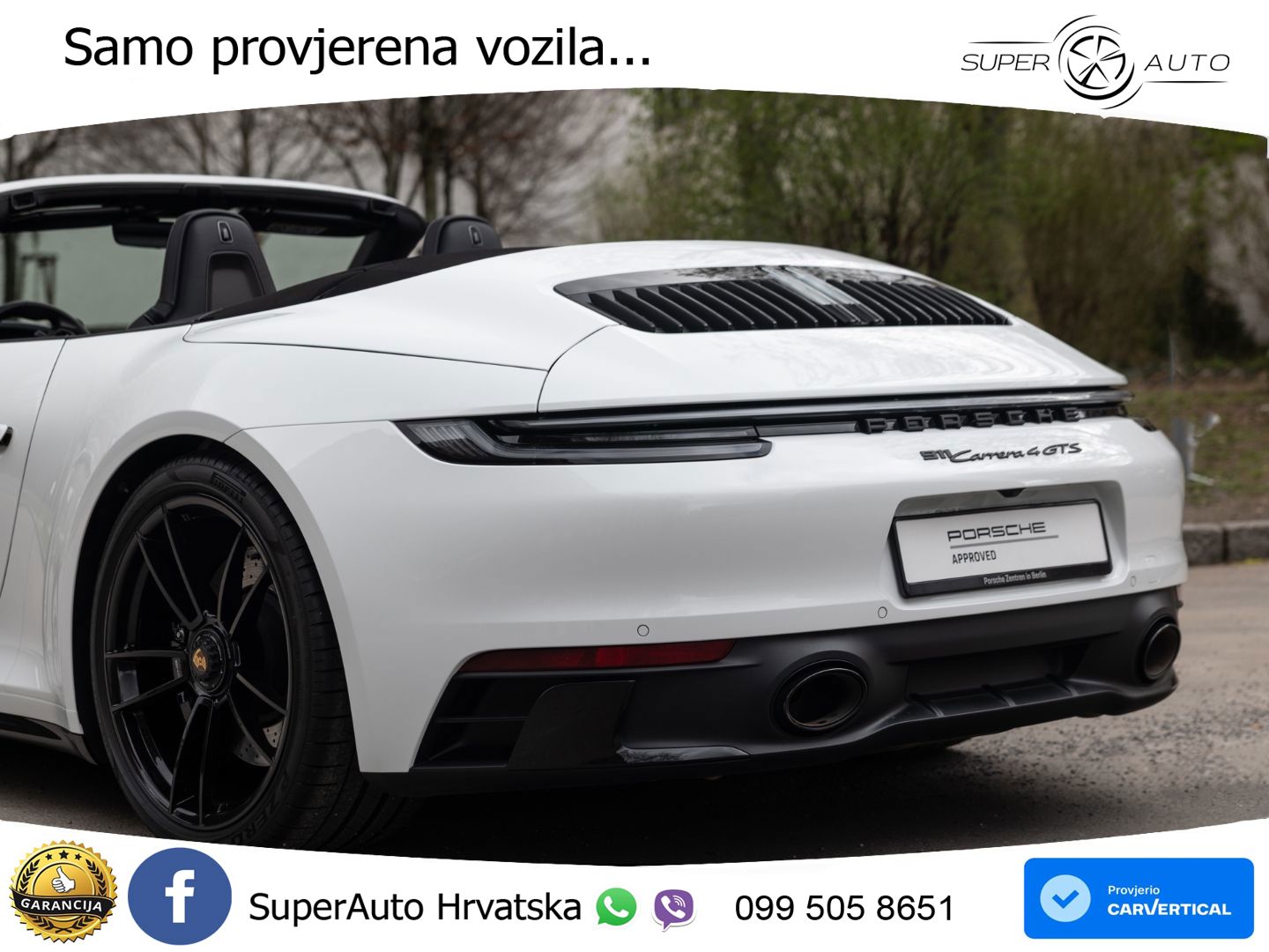 Porsche 911 Carrera 4 GTS Cabriolet 3.0 (480 KS) PDK LED+GR SJED+ACC