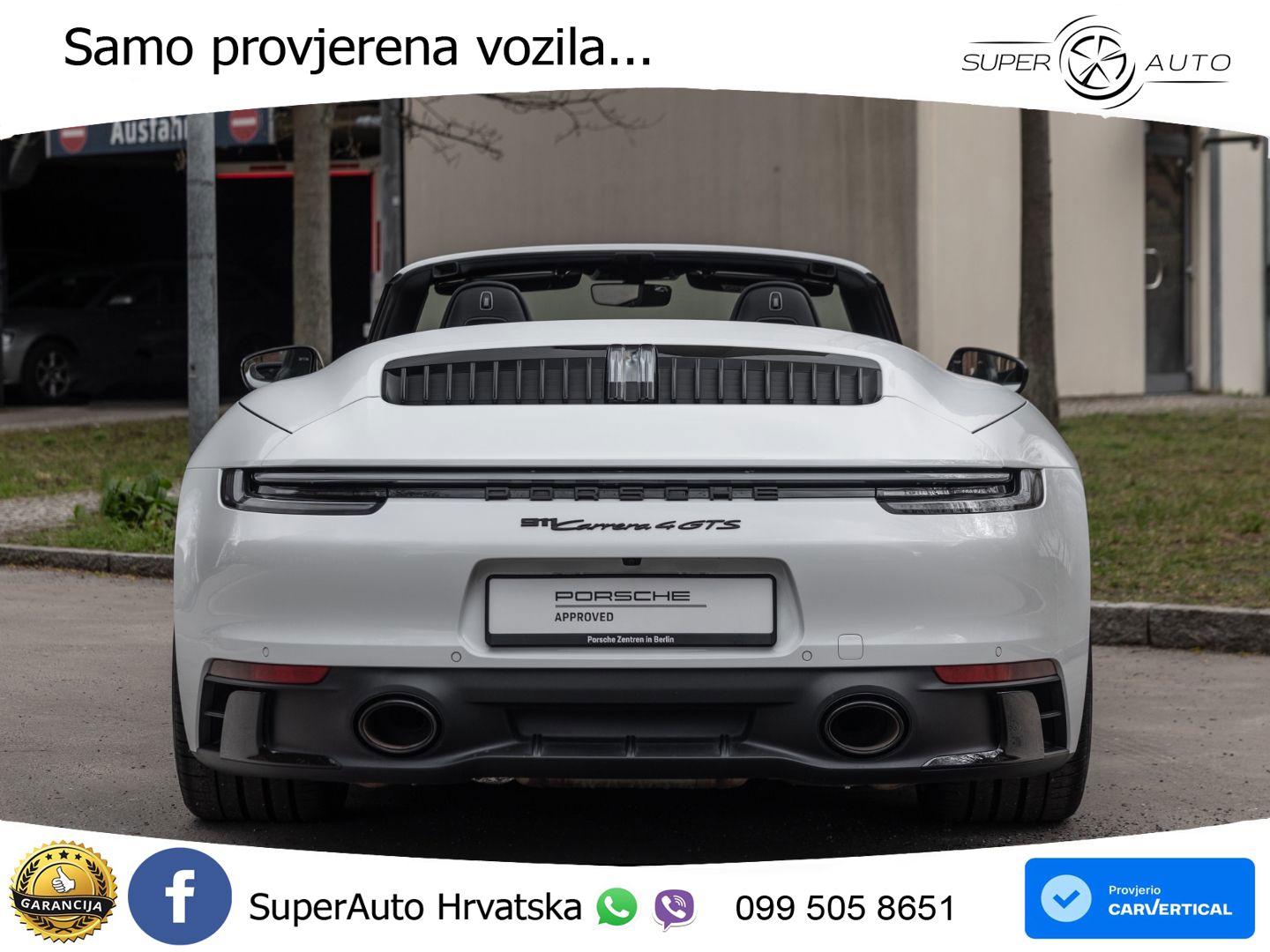 Porsche 911 Carrera 4 GTS Cabriolet 3.0 (480 KS) PDK LED+GR SJED+ACC