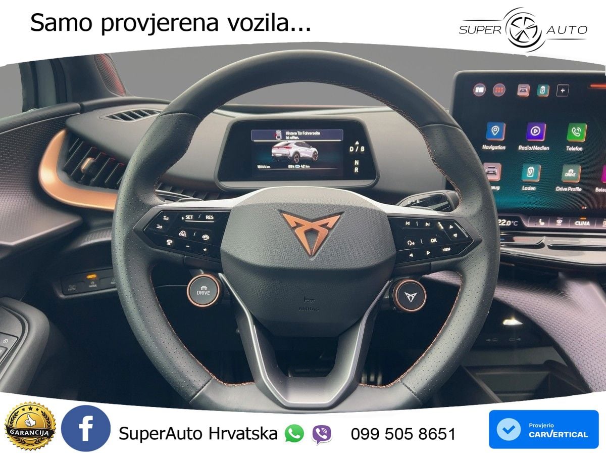 Cupra Tavascan 82 kWh (286 KS) LED+GR SJED+ACC