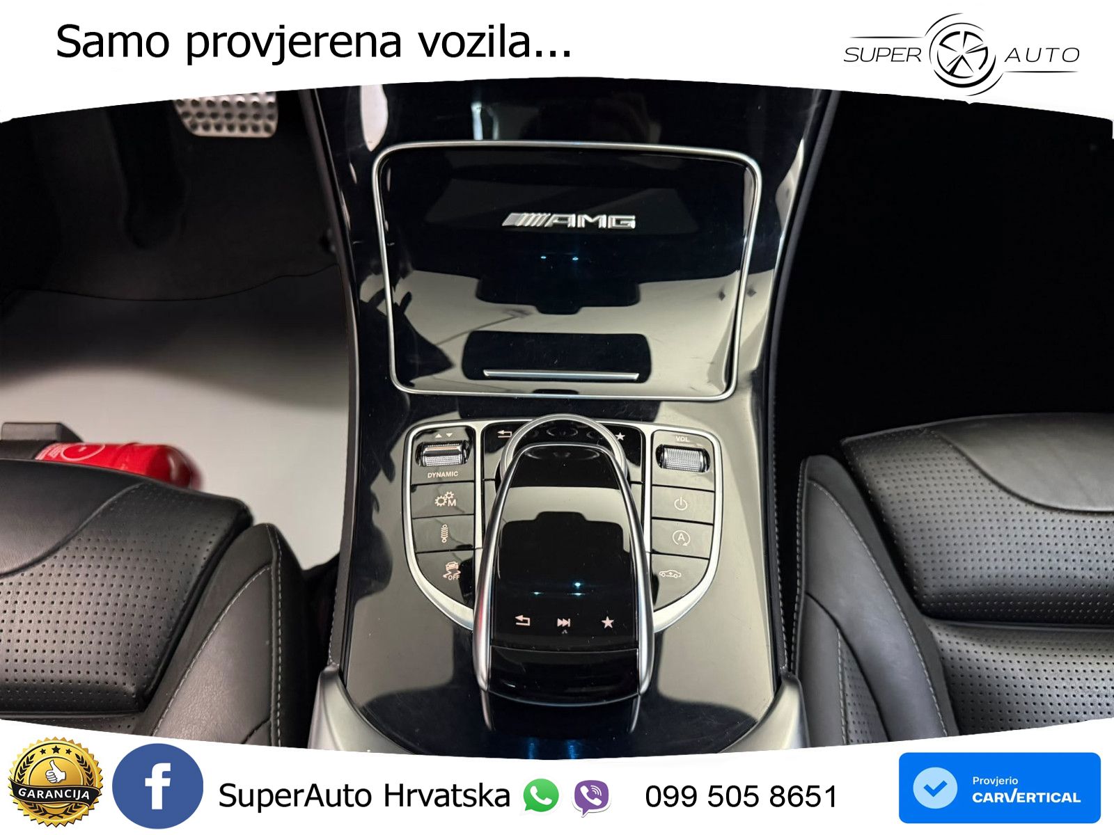 Mercedes AMG GLC 63 V8 (476 KS) 4MATIC+ MCT ZRAČNI+ACC+GR SJED+360+PANO