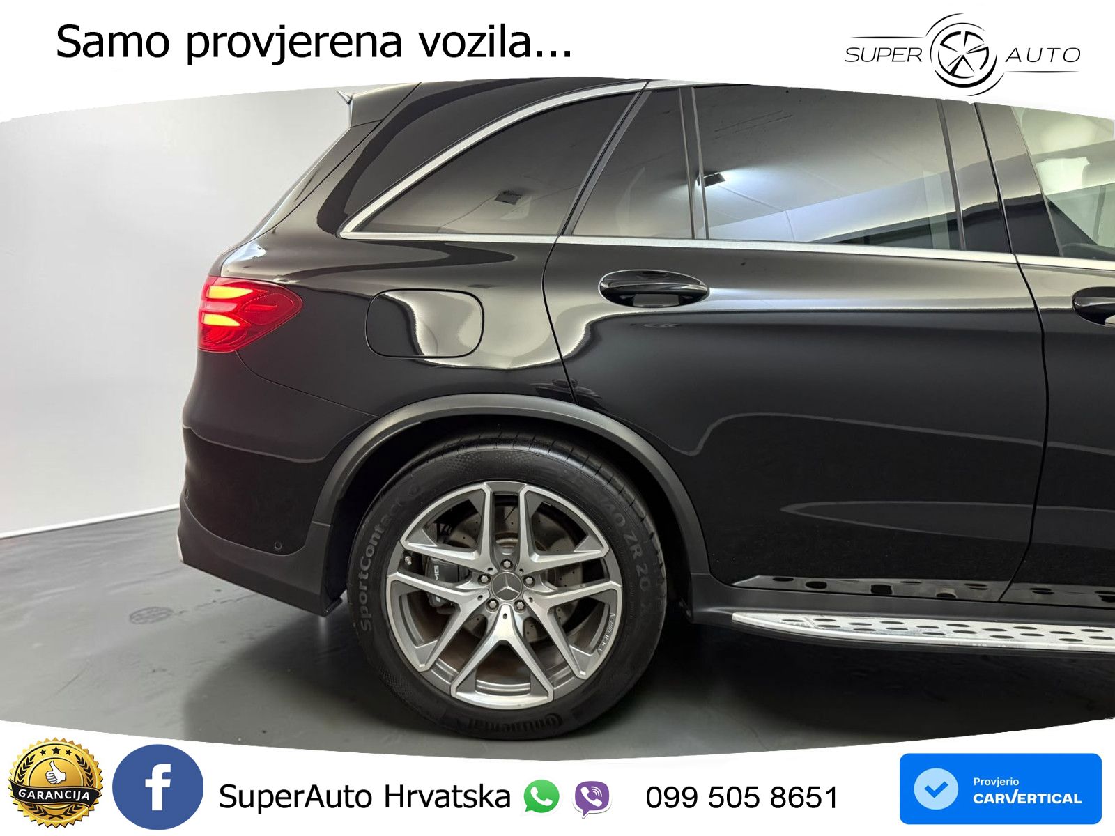 Mercedes AMG GLC 63 V8 (476 KS) 4MATIC+ MCT ZRAČNI+ACC+GR SJED+360+PANO