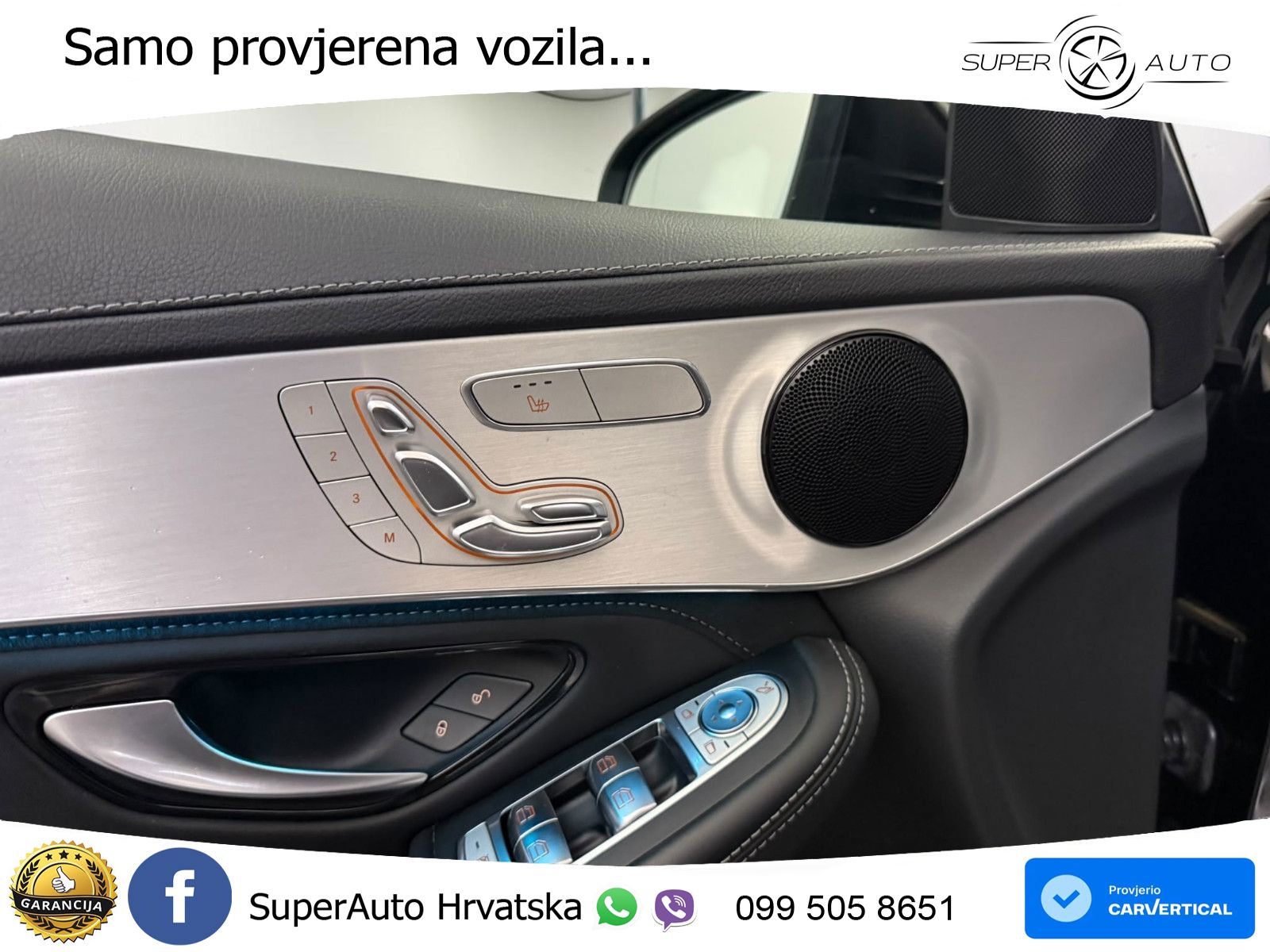 Mercedes AMG GLC 63 V8 (476 KS) 4MATIC+ MCT ZRAČNI+ACC+GR SJED+360+PANO