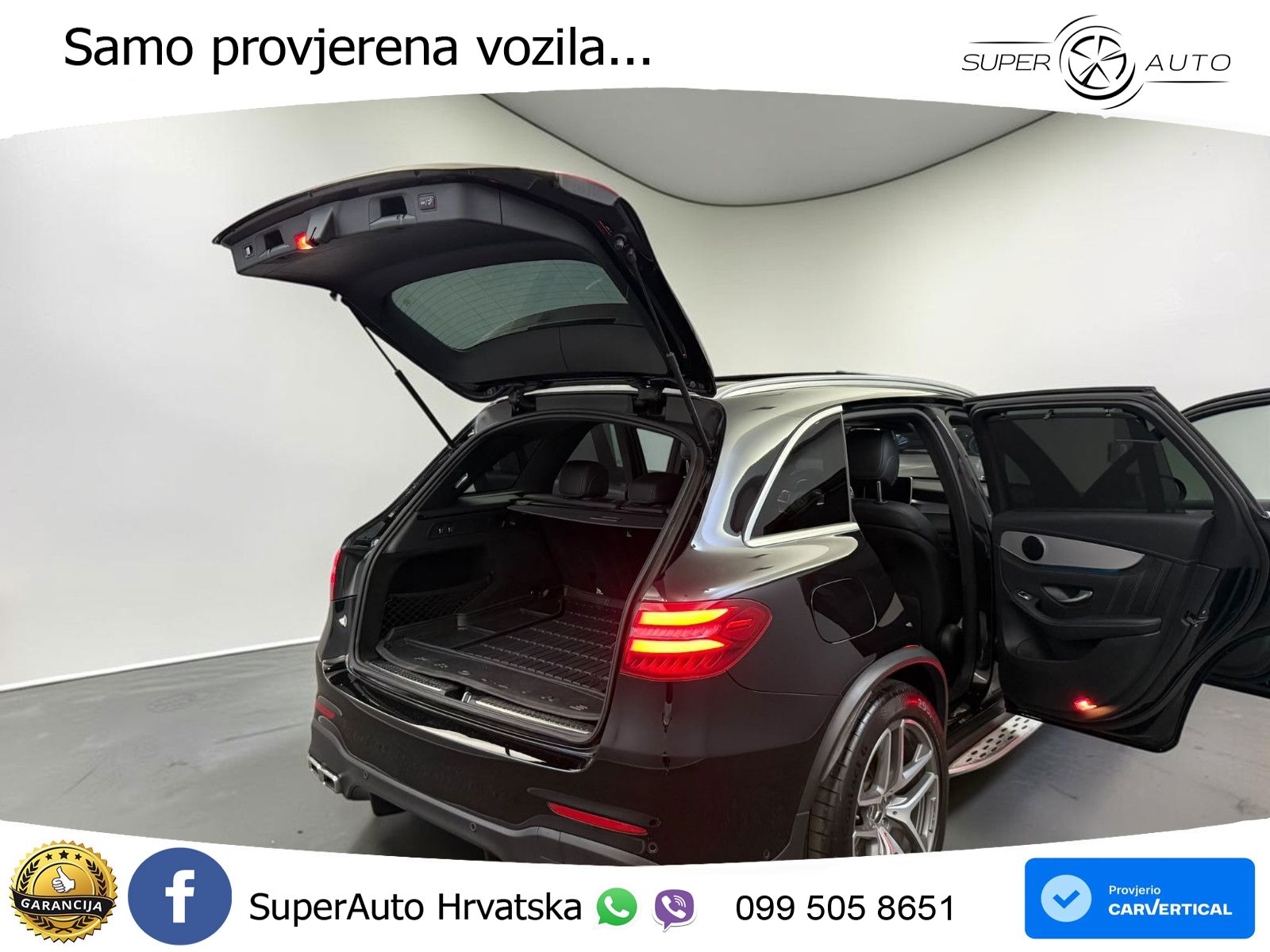 Mercedes AMG GLC 63 V8 (476 KS) 4MATIC+ MCT ZRAČNI+ACC+GR SJED+360+PANO