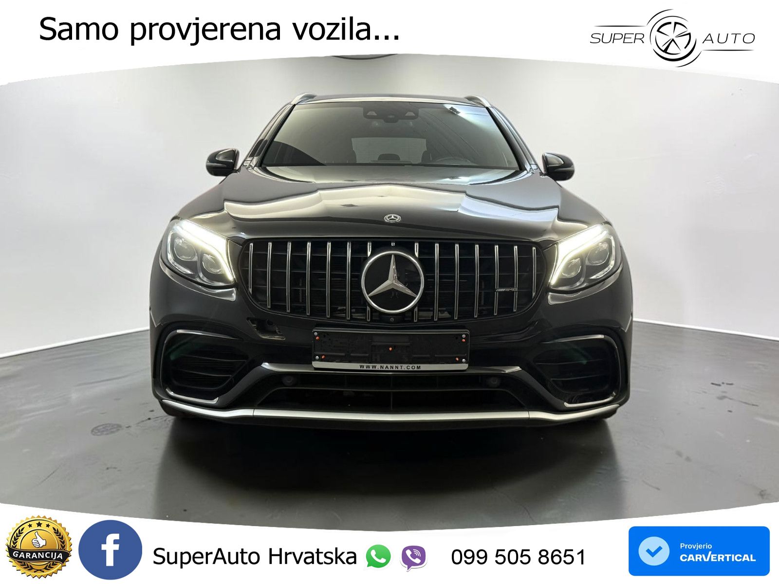 Mercedes AMG GLC 63 V8 (476 KS) 4MATIC+ MCT ZRAČNI+ACC+GR SJED+360+PANO