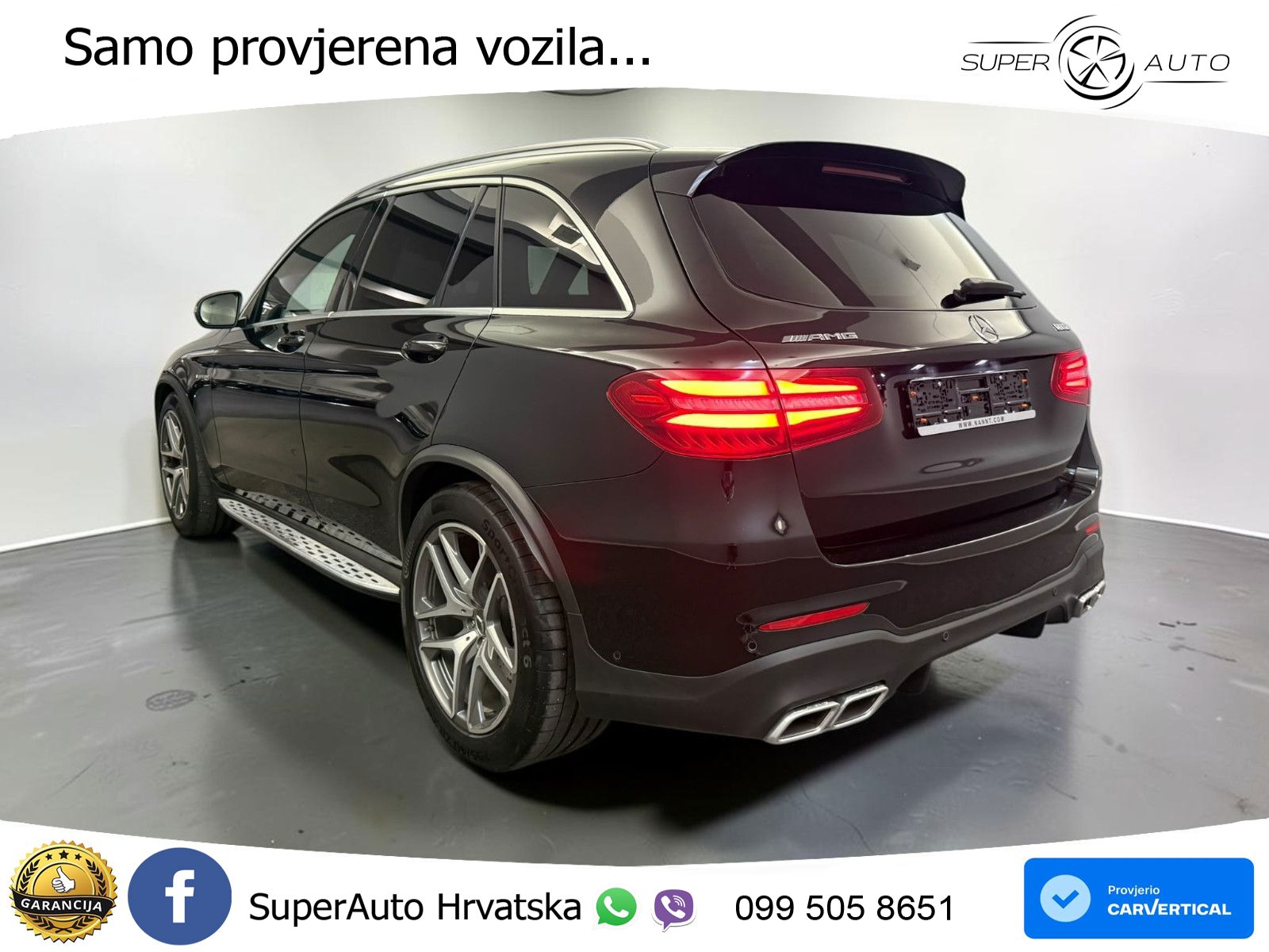 Mercedes AMG GLC 63 V8 (476 KS) 4MATIC+ MCT ZRAČNI+ACC+GR SJED+360+PANO
