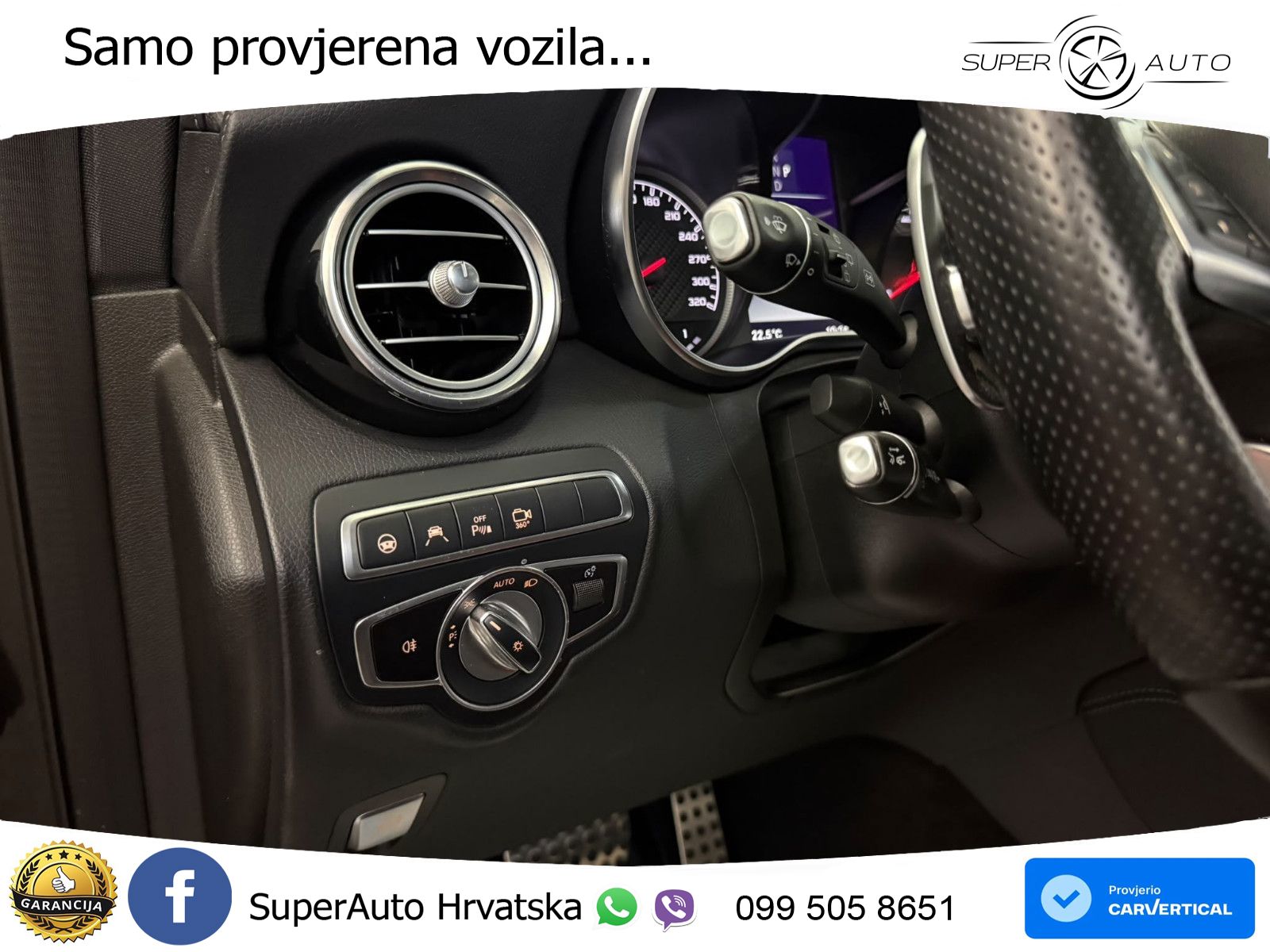 Mercedes AMG GLC 63 V8 (476 KS) 4MATIC+ MCT ZRAČNI+ACC+GR SJED+360+PANO