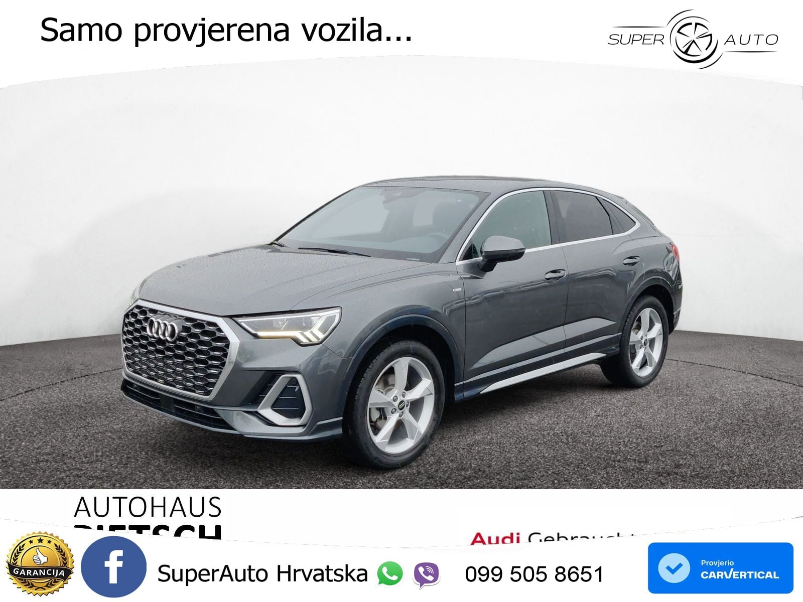 Audi Q3 II Sportback 35 TFSI (150 KS) S tronic S line LED+GR SJED+ACC
