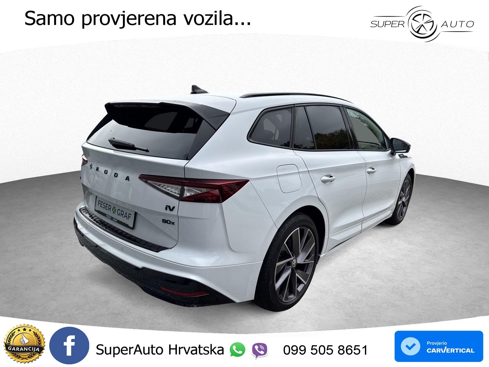 Škoda Enyaq iV 80x 82 kWh (265 KS) AWD SportLine LED+GR SJED+ACC