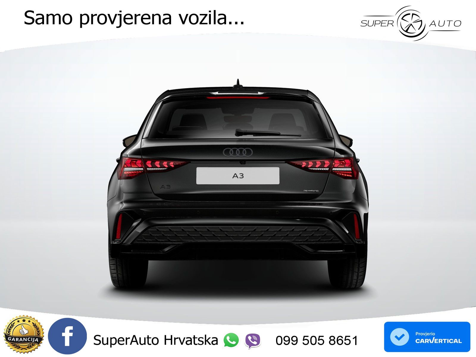 Audi A3 Sportback 40 TFSI (204 KS) quattro S tronic S line LED+GR SJED+ACC
