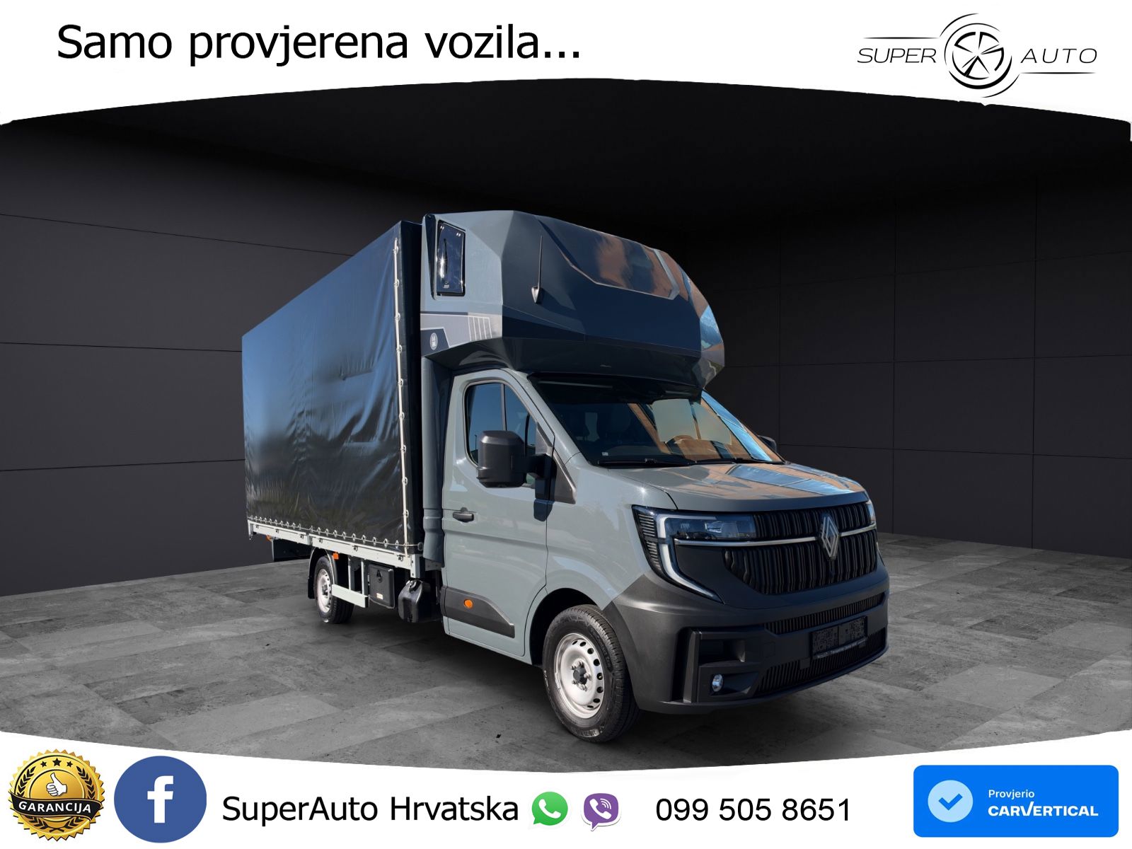Renault Master Schiebeplane Schlafkabine 10 Palletten 170 KS