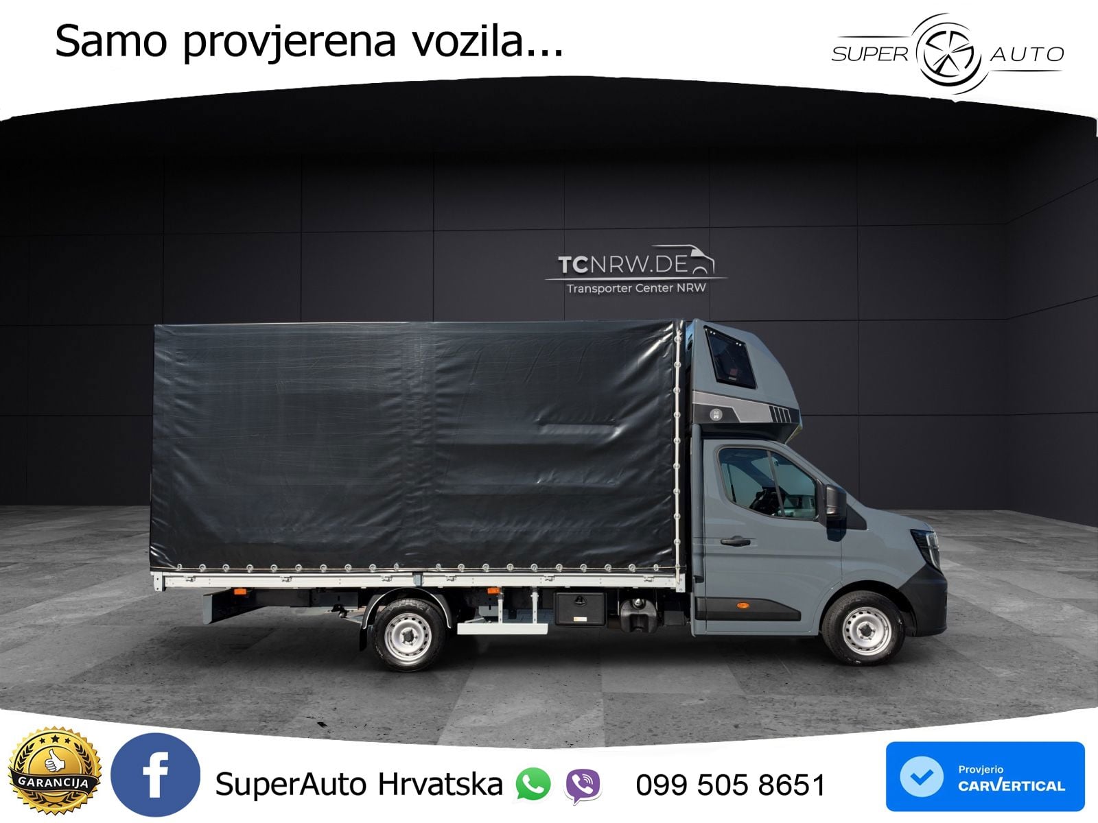 Renault Master Schiebeplane Schlafkabine 10 Palletten 170 KS