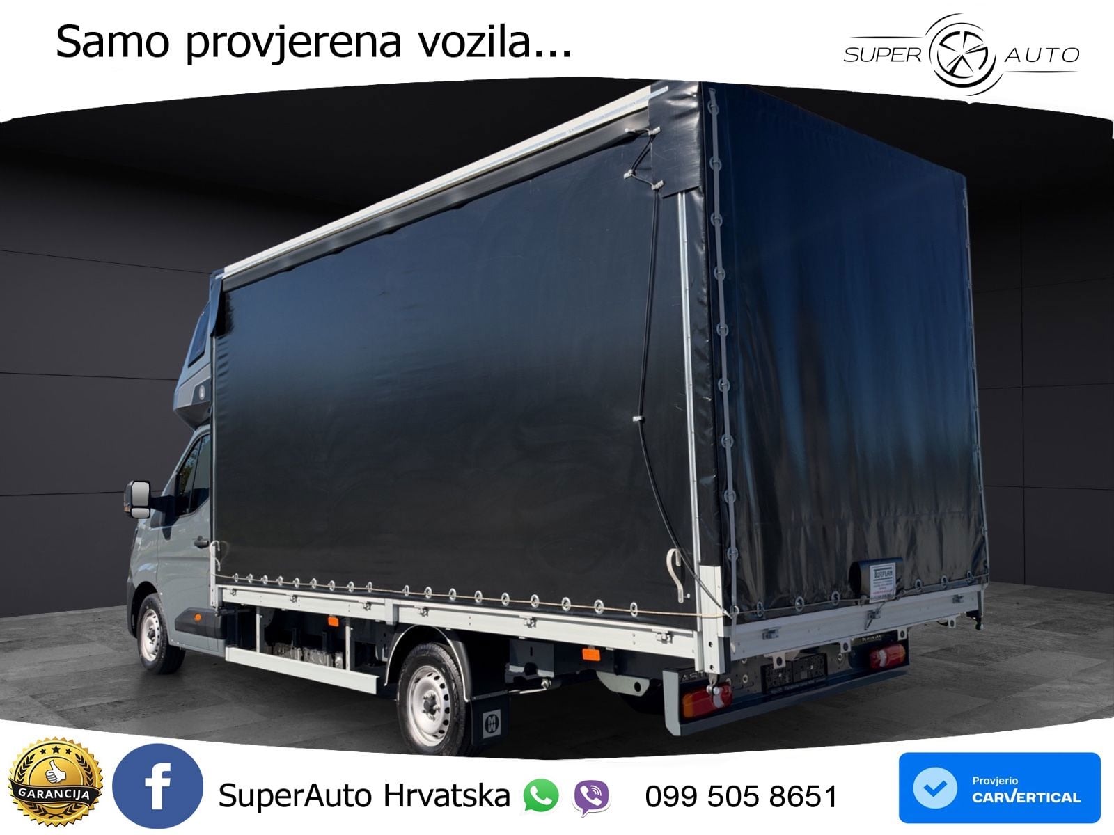 Renault Master Schiebeplane Schlafkabine 10 Palletten 170 KS