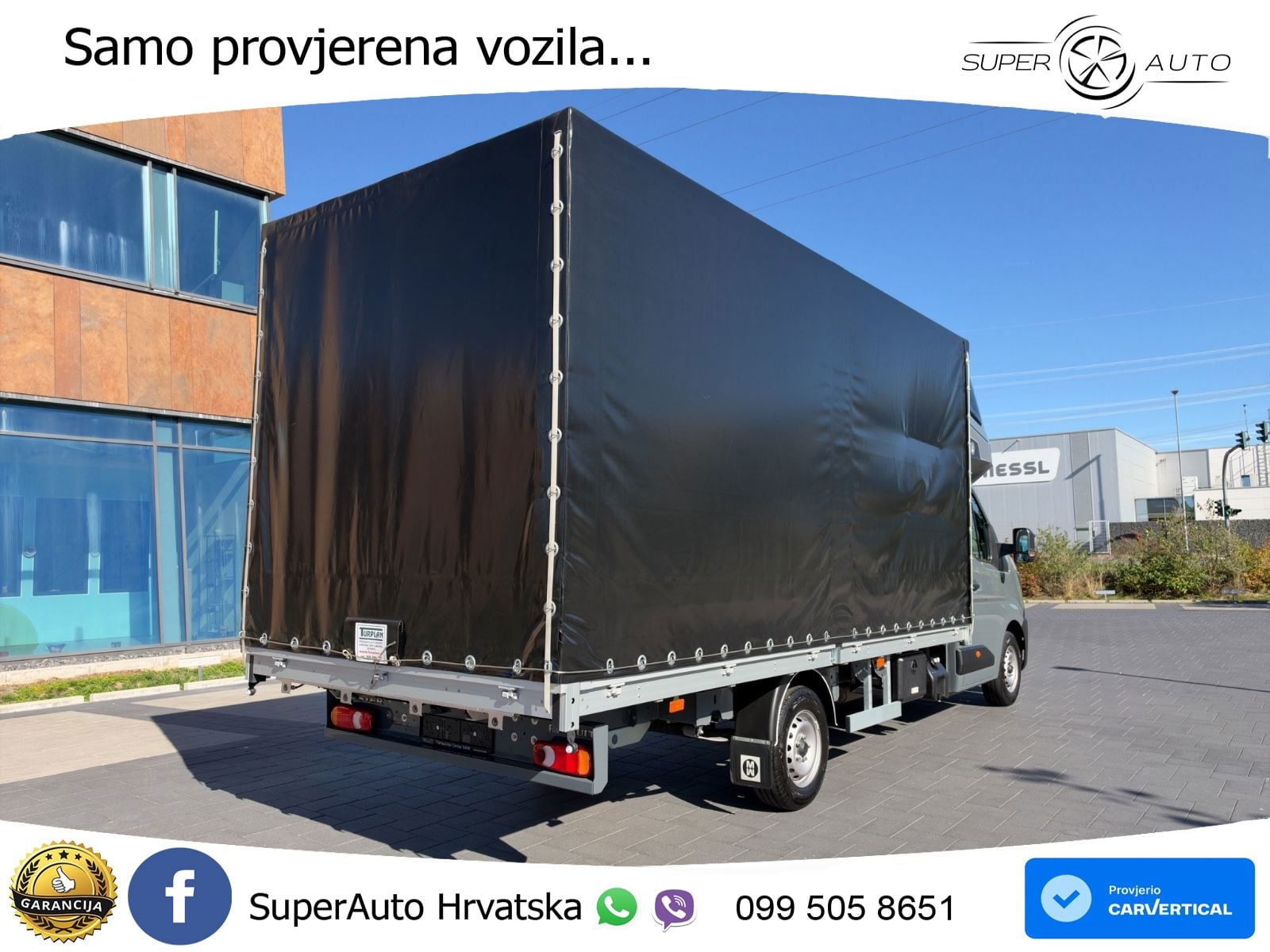 Renault Master Schiebeplane Schlafkabine 10 Palletten 170 KS
