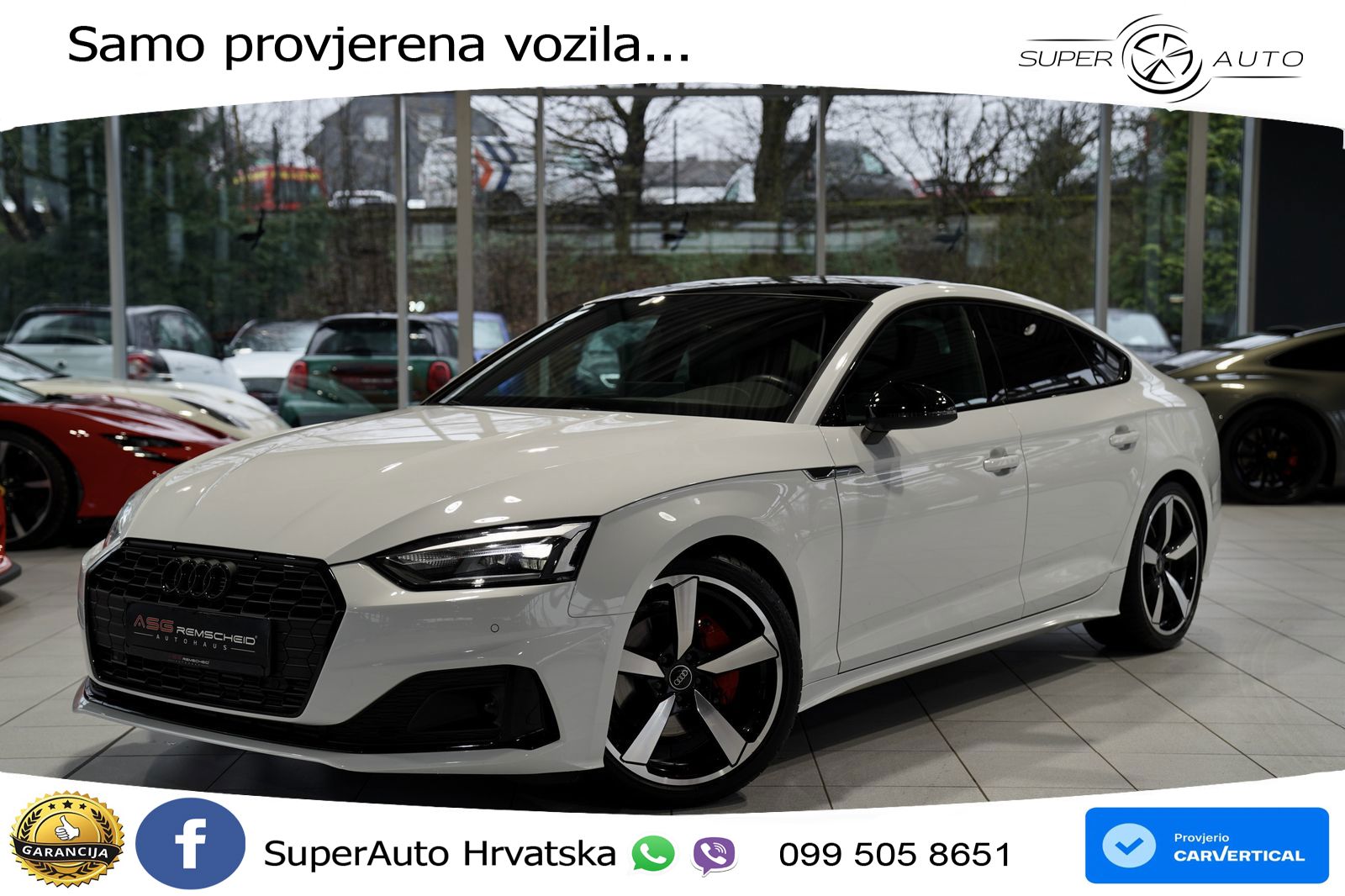 Audi A5 Sportback  40 TFSI (204 KS) S tronic S line LED+GR SJED+ACC