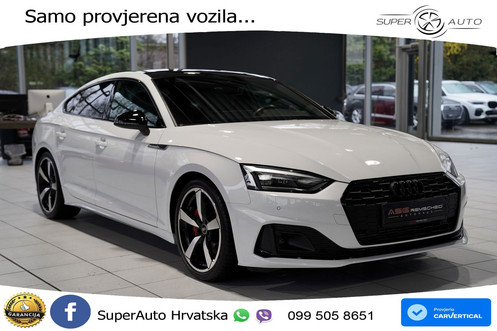Audi A5 Sportback  40 TFSI (204 KS) S tronic S line LED+GR SJED+ACC