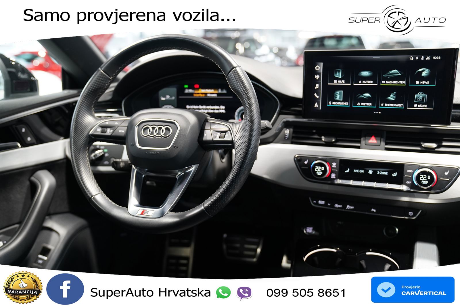 Audi A5 Sportback  40 TFSI (204 KS) S tronic S line LED+GR SJED+ACC