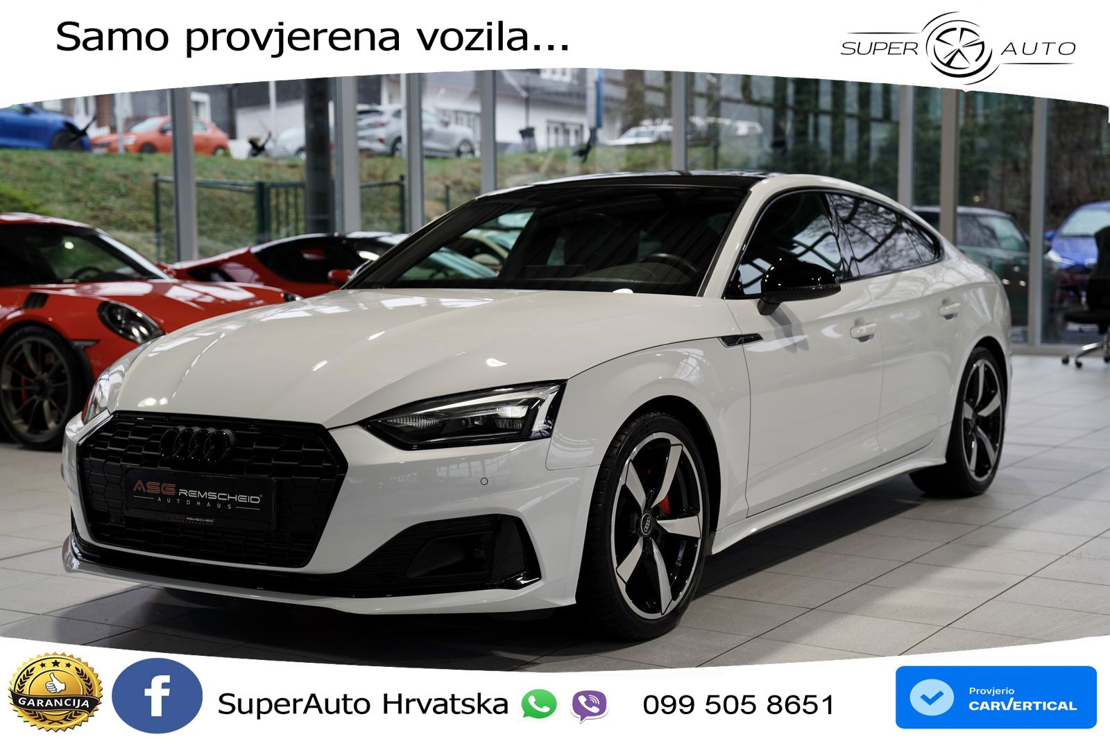 Audi A5 Sportback  40 TFSI (204 KS) S tronic S line LED+GR SJED+ACC