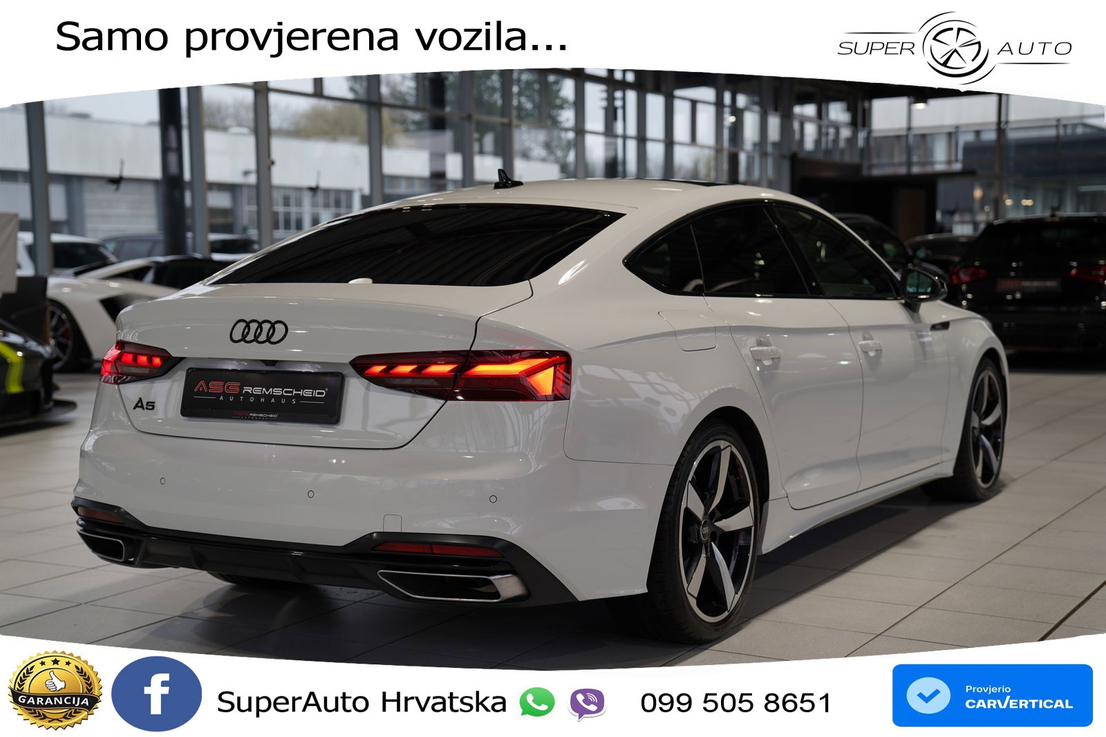 Audi A5 Sportback  40 TFSI (204 KS) S tronic S line LED+GR SJED+ACC