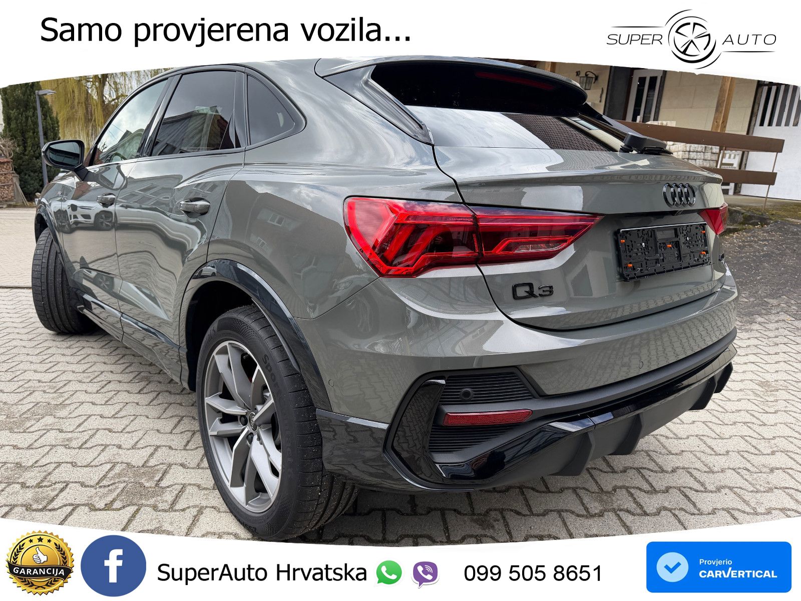 Audi Q3 II Sportback 40 TFSI (190 KS) quattro S tronic S line MATRIX+GR SJED+KAM
