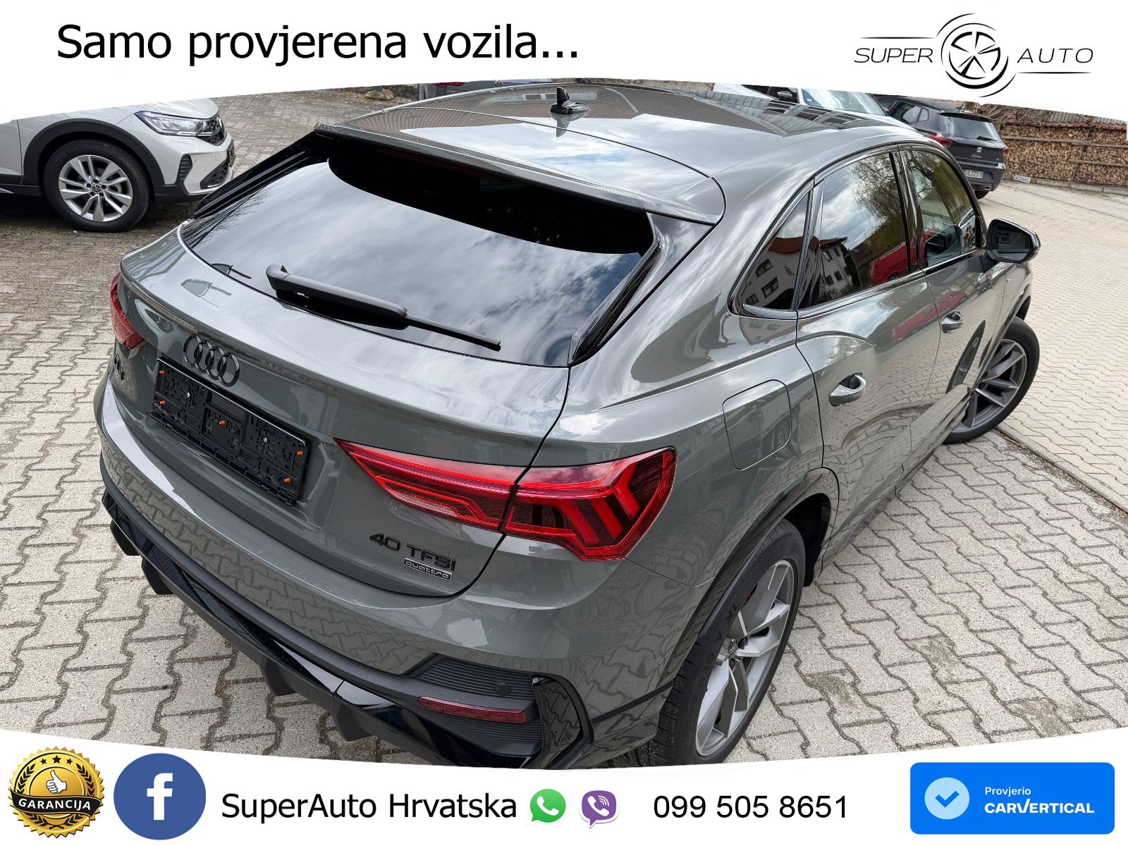 Audi Q3 II Sportback 40 TFSI (190 KS) quattro S tronic S line MATRIX+GR SJED+KAM