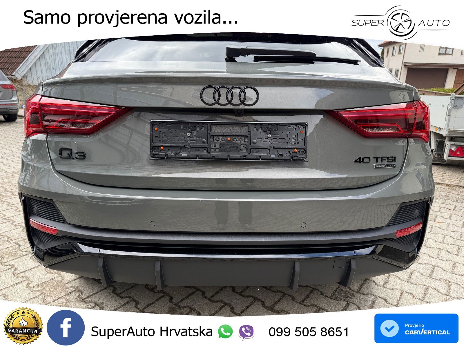 Audi Q3 II Sportback 40 TFSI (190 KS) quattro S tronic S line MATRIX+GR SJED+KAM