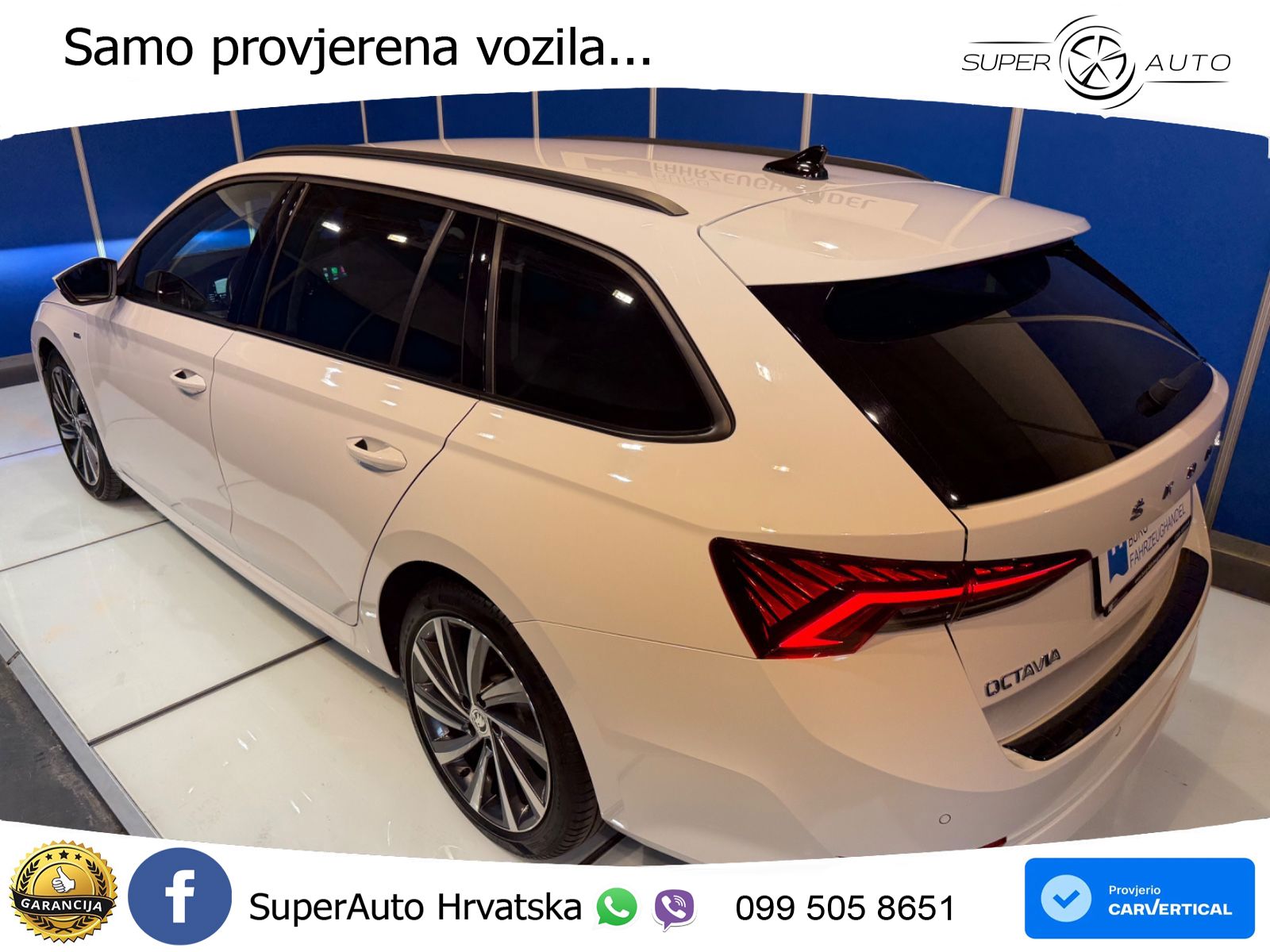 Škoda Octavia Combi 2.0 TDI (150 KS) DSG LED+GR SJED+ACC