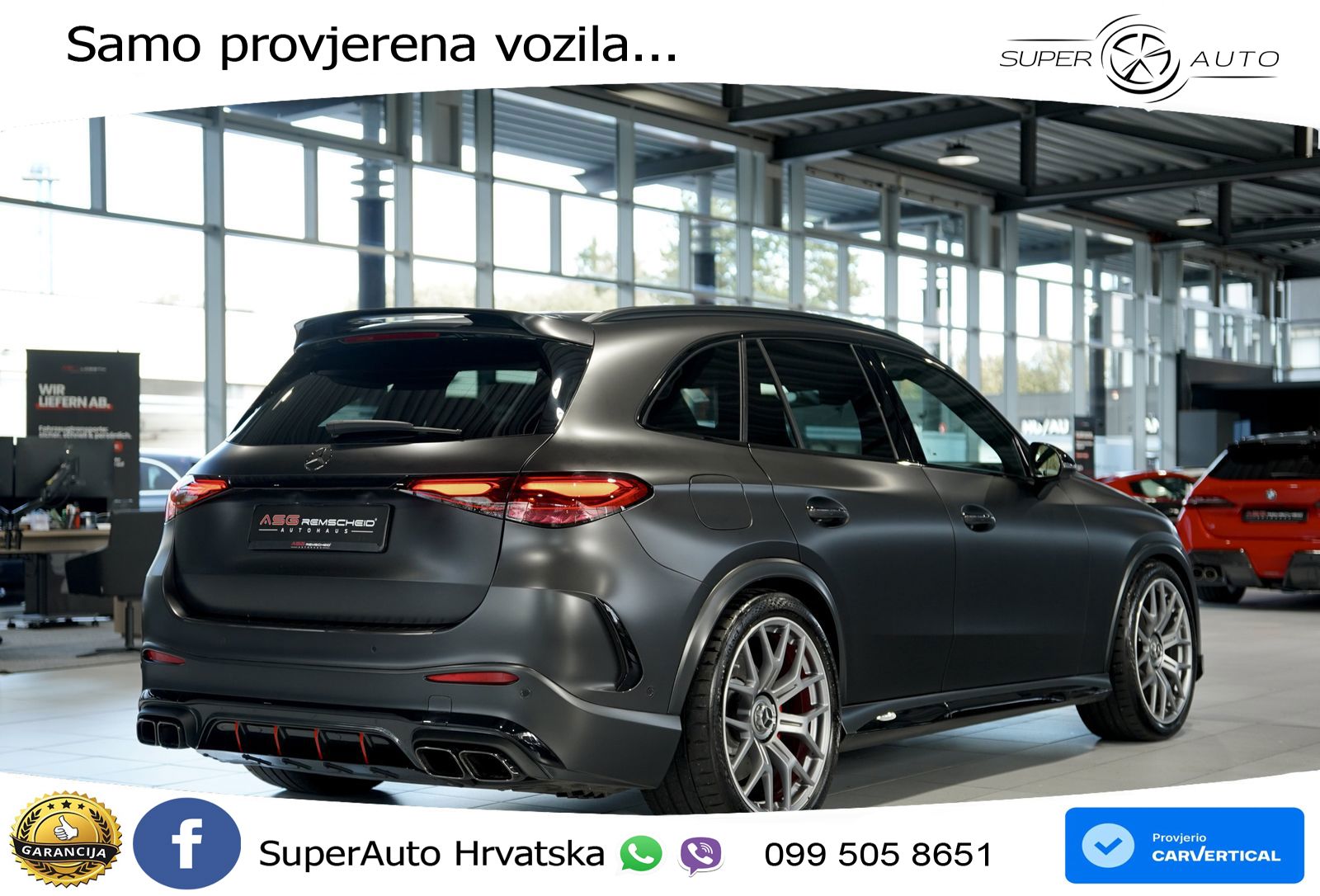Mercedes AMG GLC 63 S E PERFORMANCE (680 KS) 4MATIC+ AMG SPEEDSHIFT MCT 9G ACC+HEAD+4xGR SJED+360+PANO
