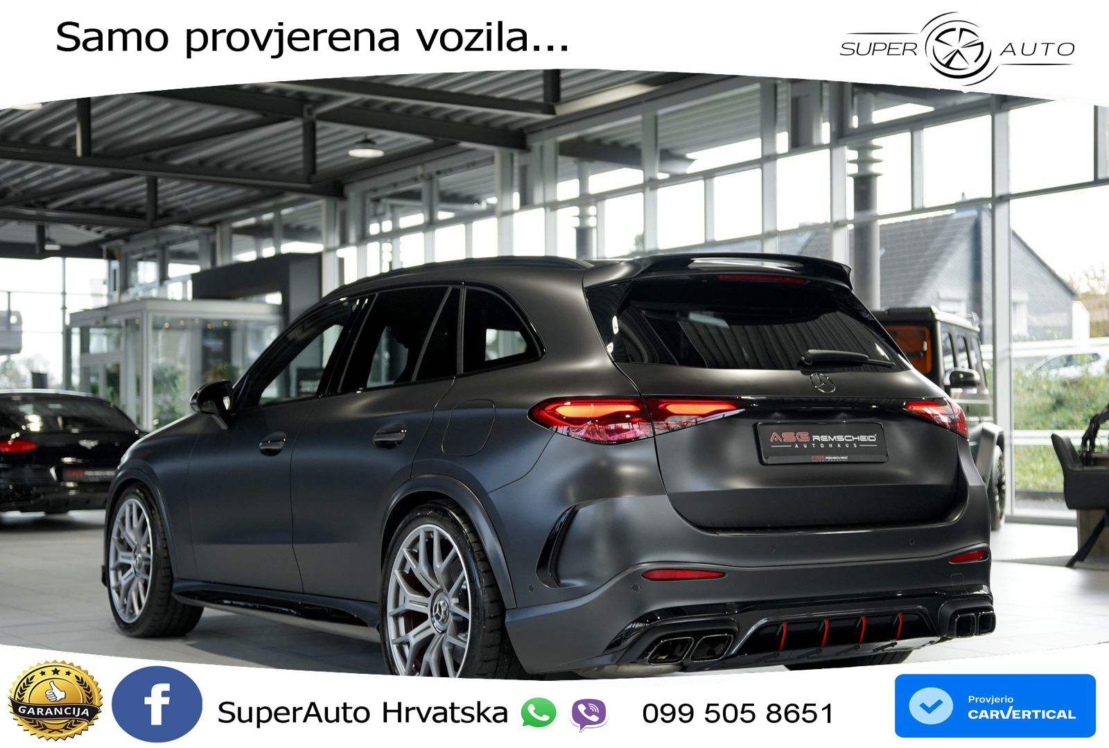 Mercedes AMG GLC 63 S E PERFORMANCE (680 KS) 4MATIC+ AMG SPEEDSHIFT MCT 9G ACC+HEAD+4xGR SJED+360+PANO