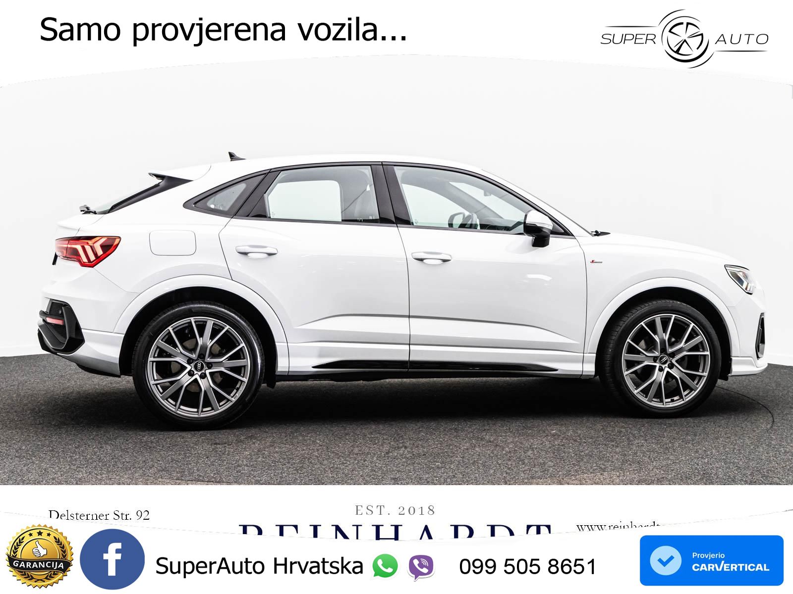 Audi Q3 II Sportback 35 TFSI (150 KS) S line LED+GR SJED+ACC