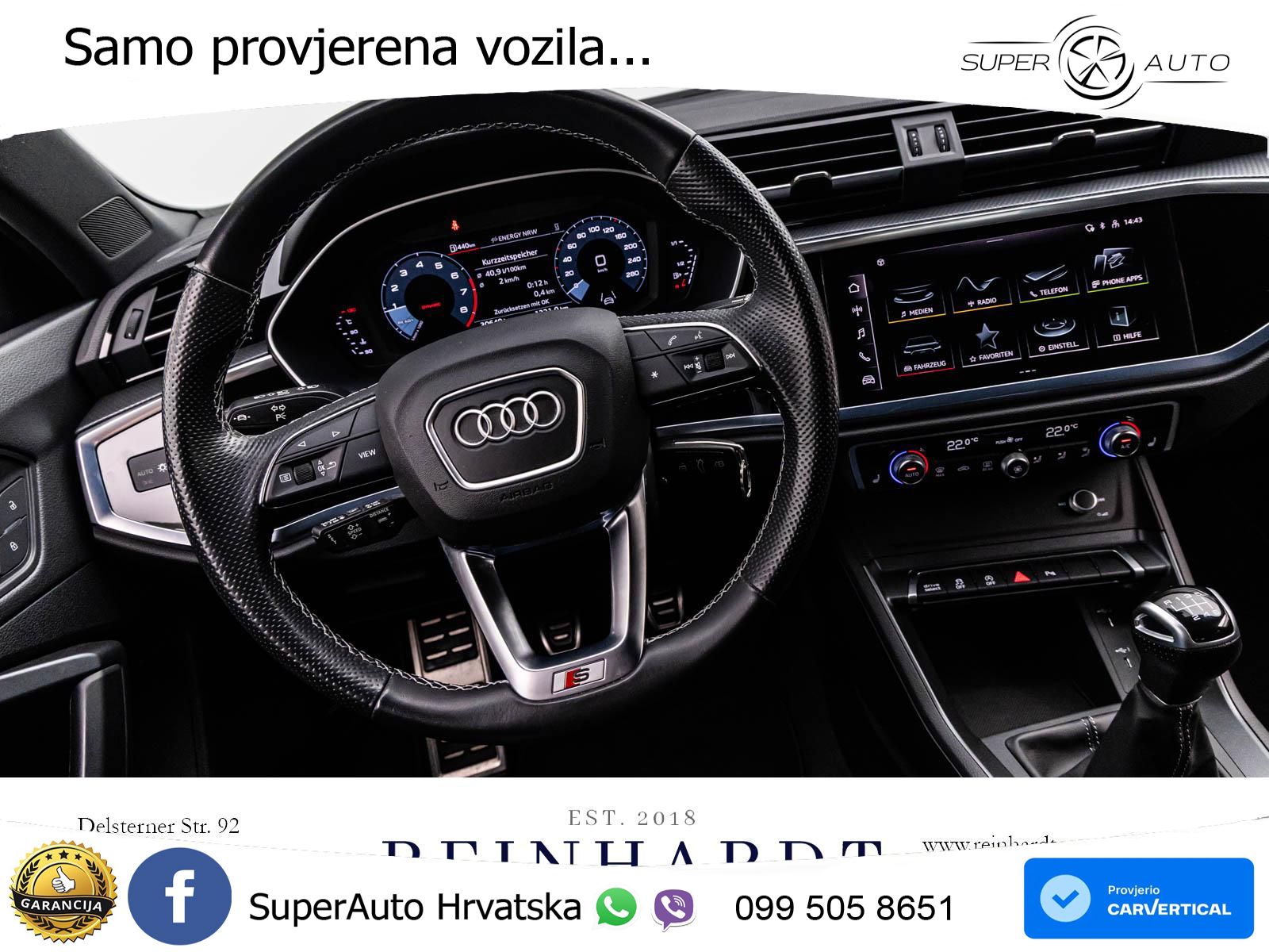 Audi Q3 II Sportback 35 TFSI (150 KS) S line LED+GR SJED+ACC