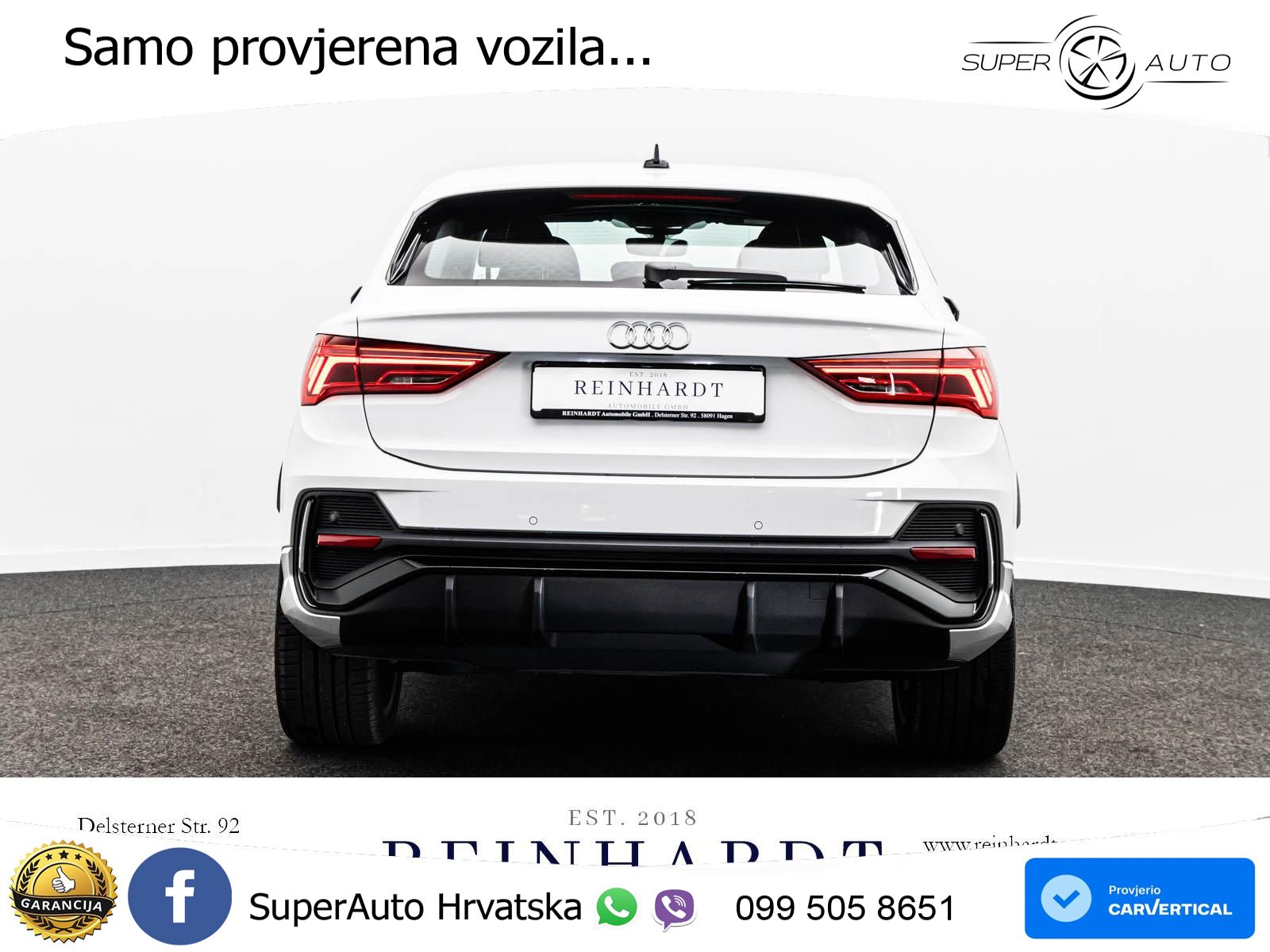 Audi Q3 II Sportback 35 TFSI (150 KS) S line LED+GR SJED+ACC