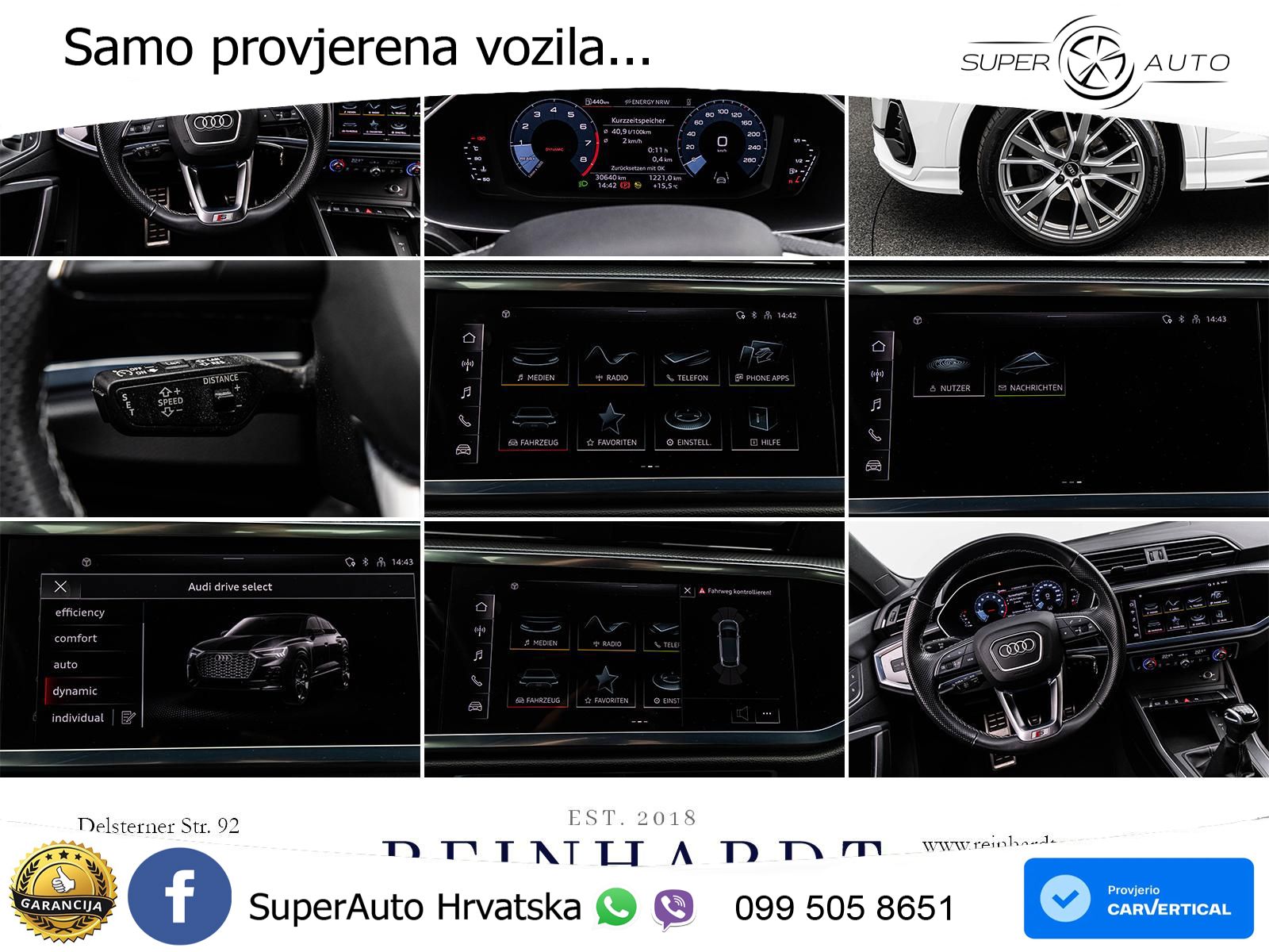 Audi Q3 II Sportback 35 TFSI (150 KS) S line LED+GR SJED+ACC