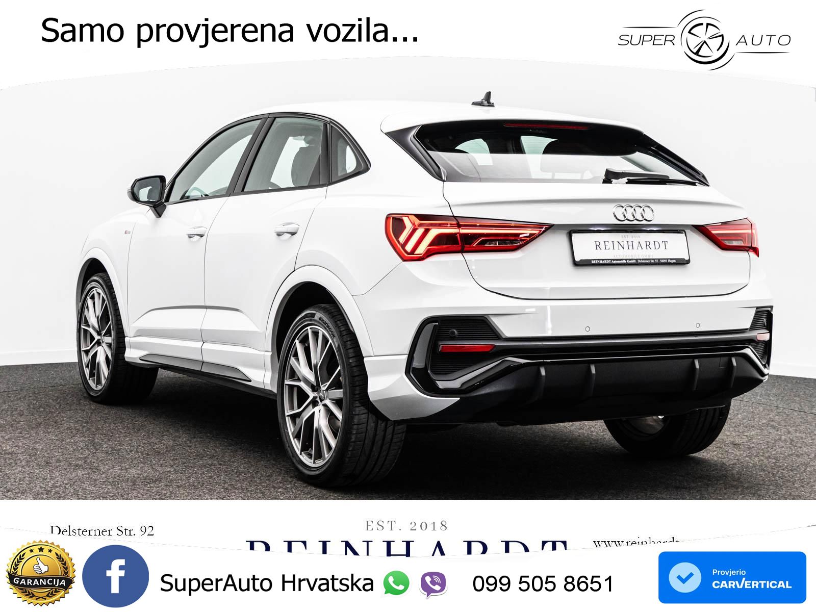 Audi Q3 II Sportback 35 TFSI (150 KS) S line LED+GR SJED+ACC
