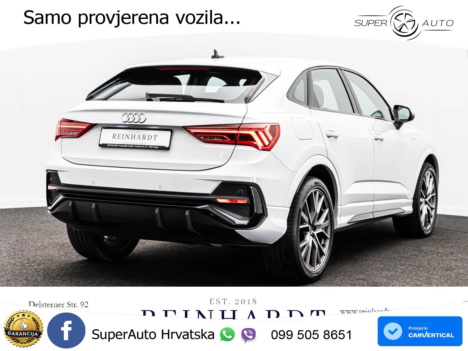 Audi Q3 II Sportback 35 TFSI (150 KS) S line LED+GR SJED+ACC