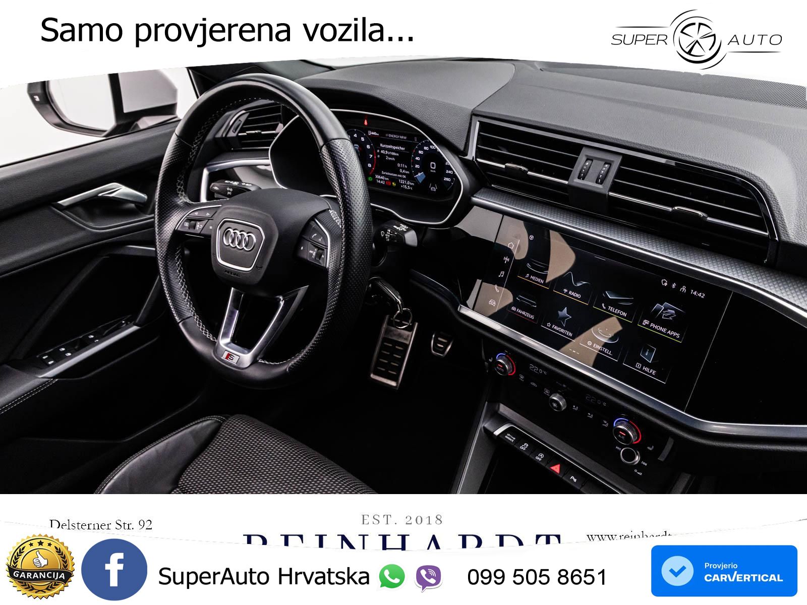 Audi Q3 II Sportback 35 TFSI (150 KS) S line LED+GR SJED+ACC