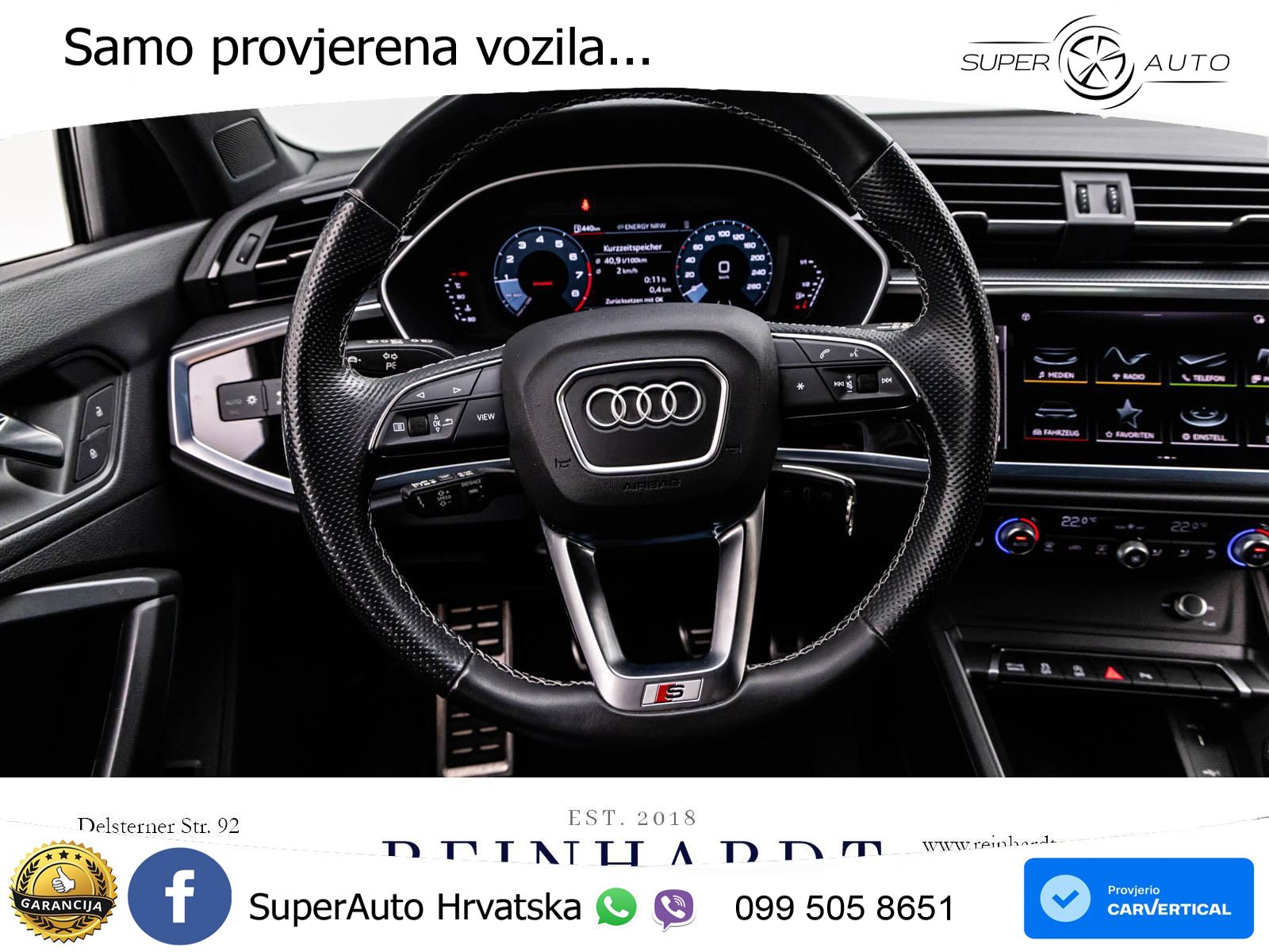 Audi Q3 II Sportback 35 TFSI (150 KS) S line LED+GR SJED+ACC