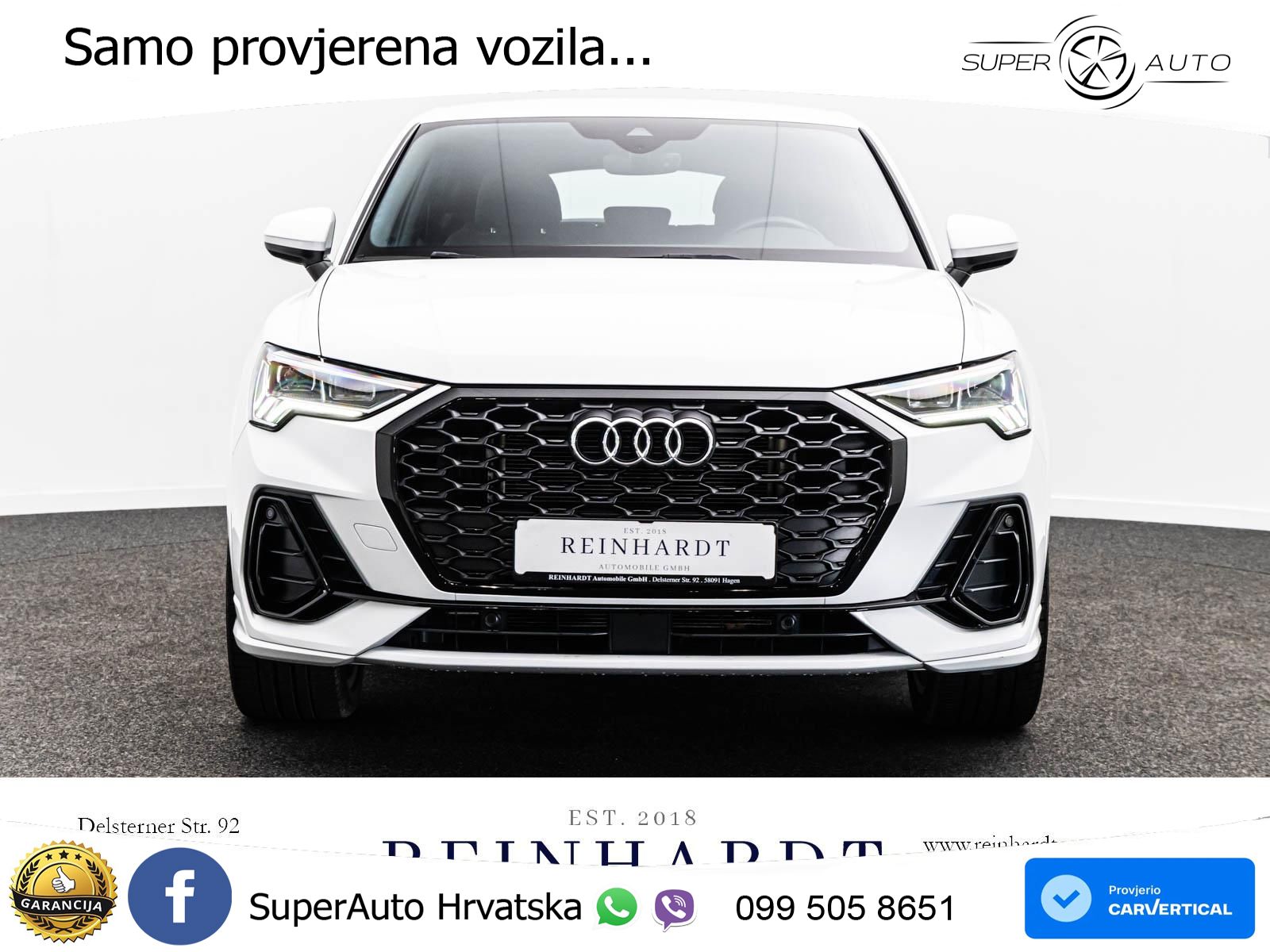 Audi Q3 II Sportback 35 TFSI (150 KS) S line LED+GR SJED+ACC