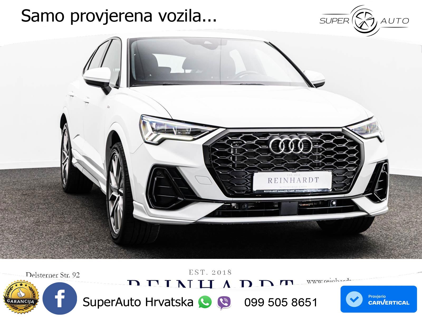 Audi Q3 II Sportback 35 TFSI (150 KS) S line LED+GR SJED+ACC