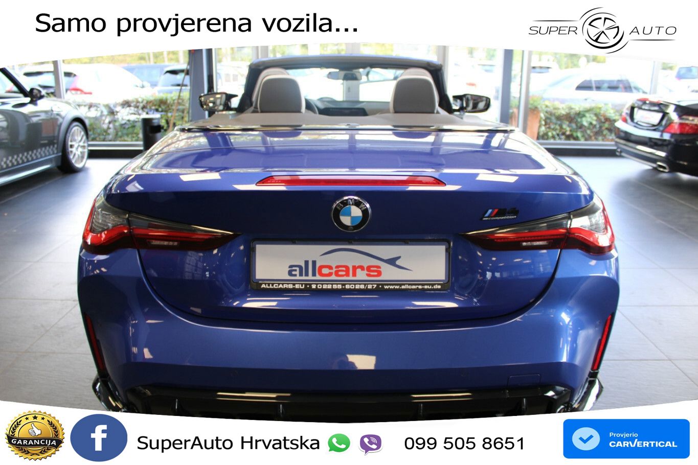 BMW M4 Convertible Competition 3.0 (510 KS) xDrive Steptronic LED+GR SJED+ACC