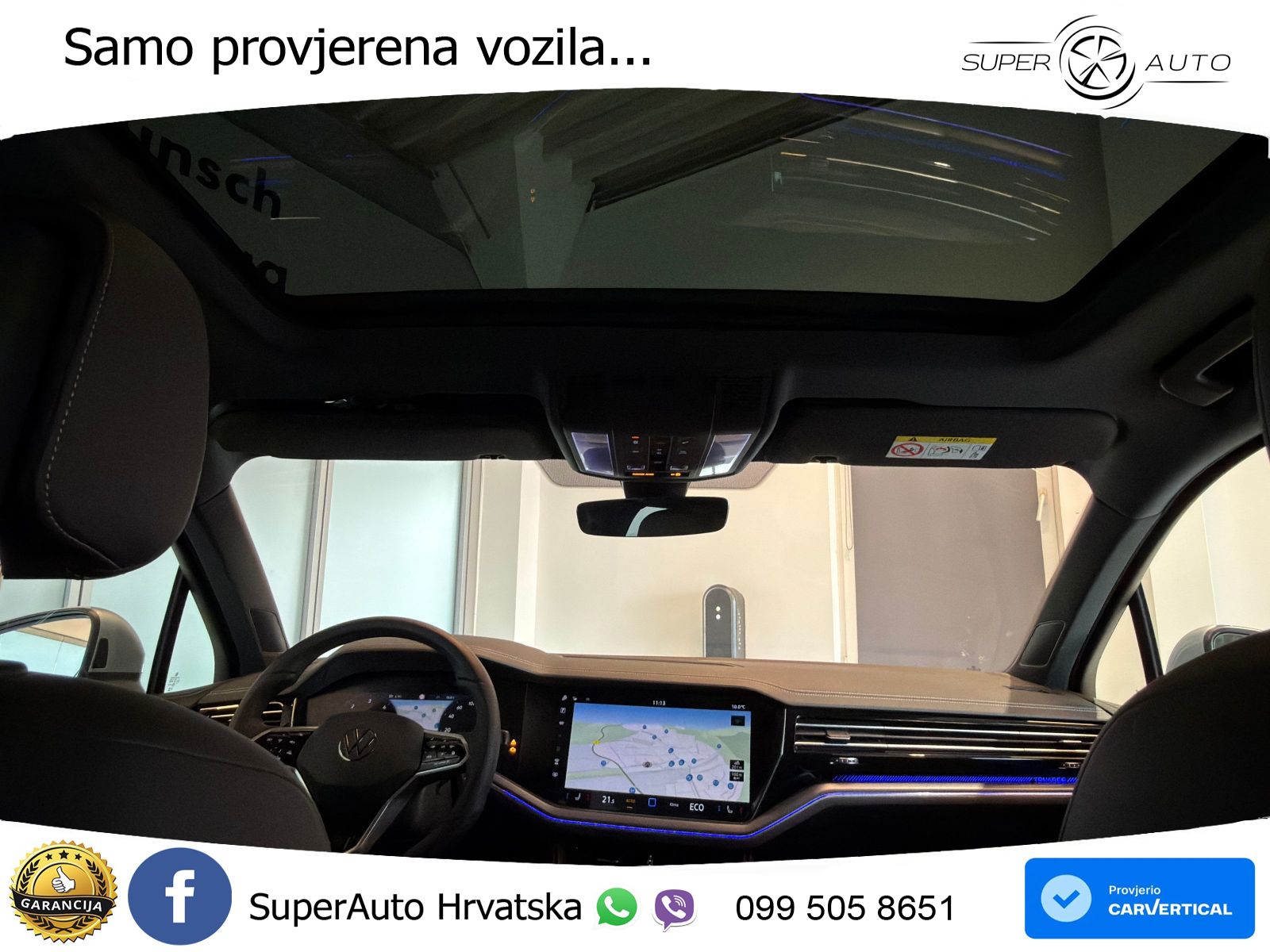 Volkswagen Touareg 3.0 V6 TDI (286 KS) 4MOTION Tiptronic R-Line ZRAČNI+ACC+GR SJED+KAM+PANO