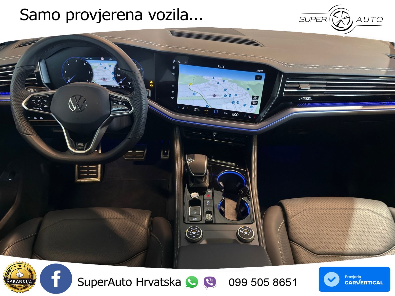 Volkswagen Touareg 3.0 V6 TDI (286 KS) 4MOTION Tiptronic R-Line ZRAČNI+ACC+GR SJED+KAM+PANO