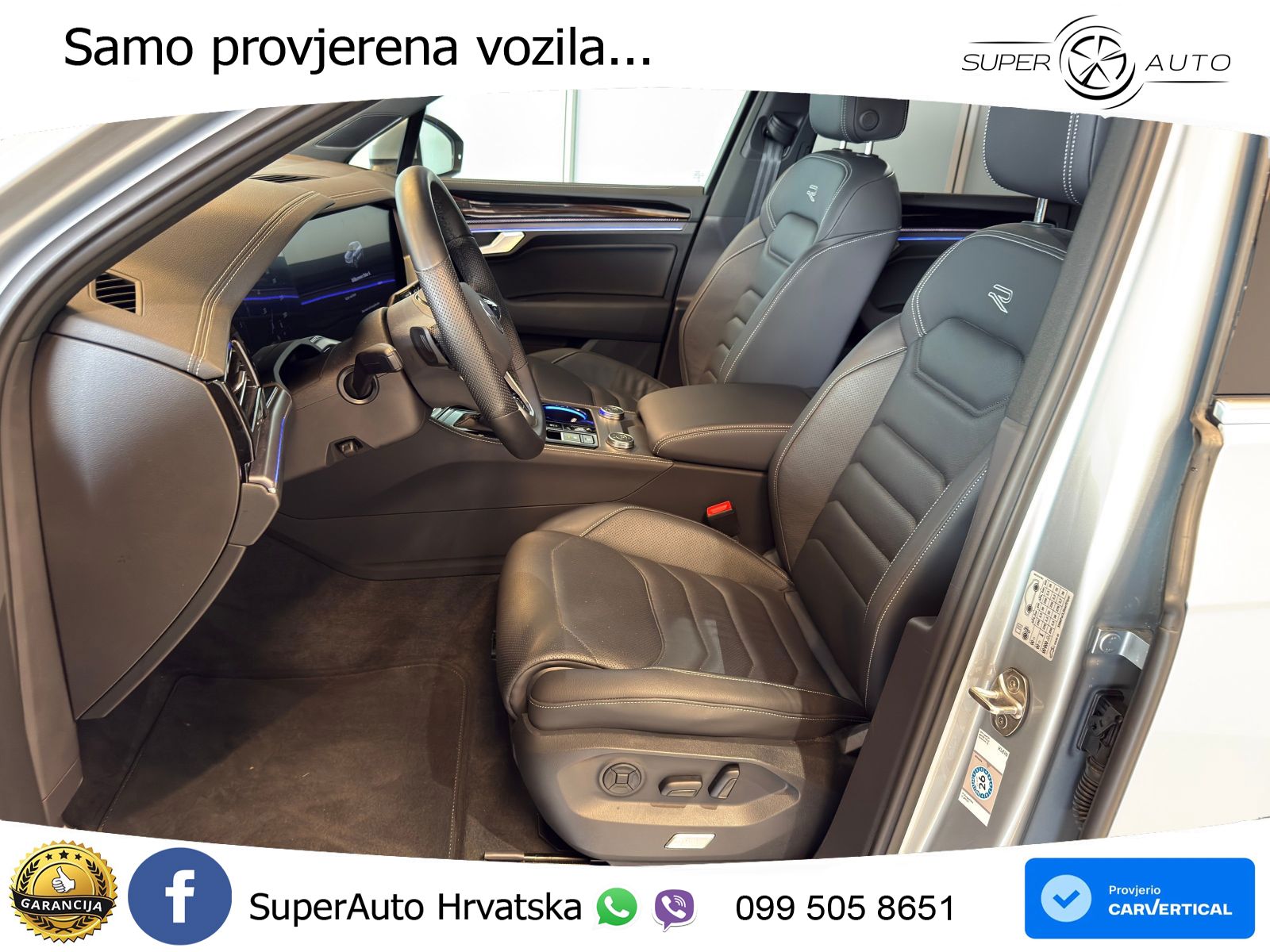 Volkswagen Touareg 3.0 V6 TDI (286 KS) 4MOTION Tiptronic R-Line ZRAČNI+ACC+GR SJED+KAM+PANO