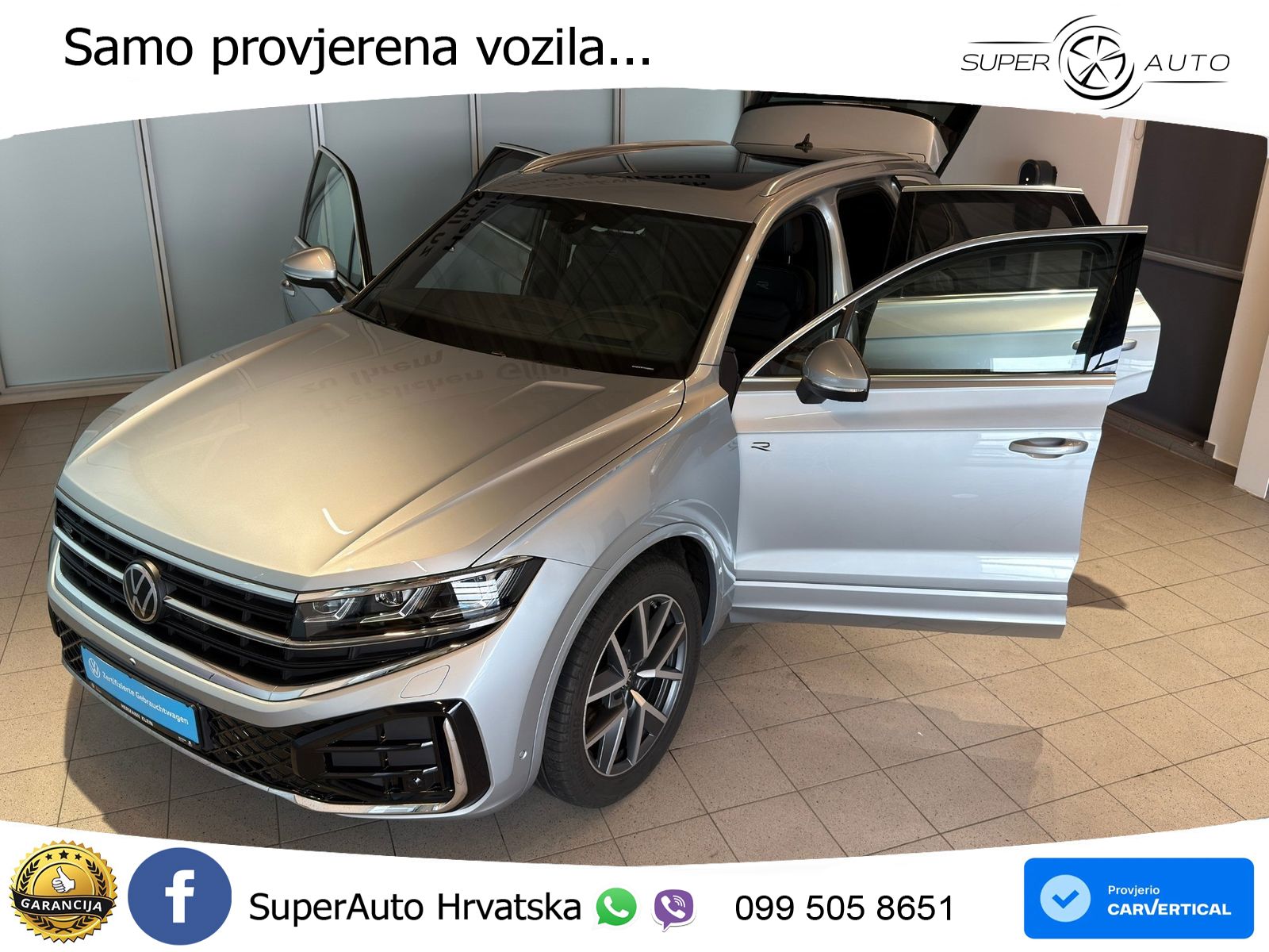 Volkswagen Touareg 3.0 V6 TDI (286 KS) 4MOTION Tiptronic R-Line ZRAČNI+ACC+GR SJED+KAM+PANO