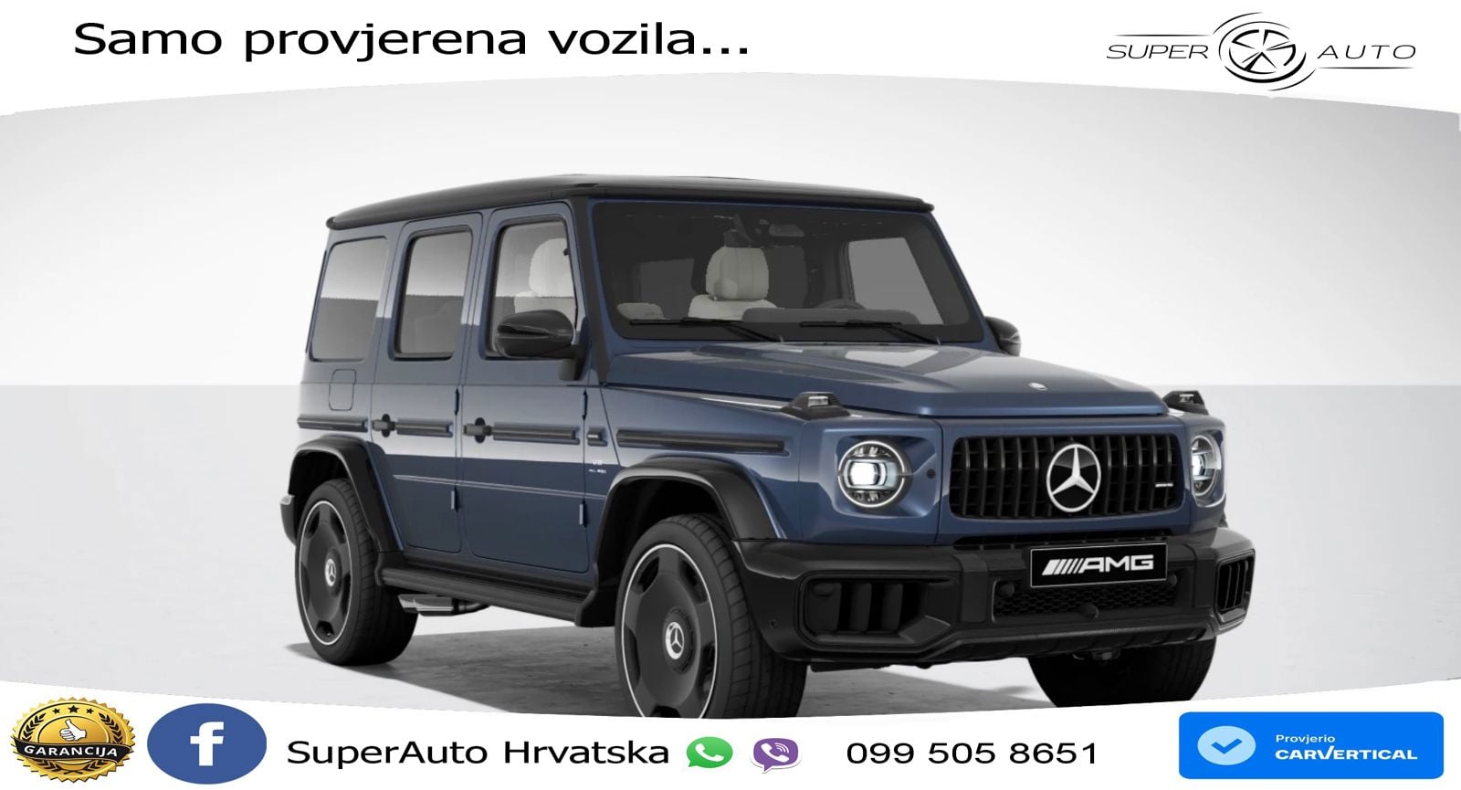 Mercedes AMG G 63 Long V8 (585 KS) 4MATIC 9G-TRONIC AMG SPEEDSHIFT TCT LED+GR SJED+ACC