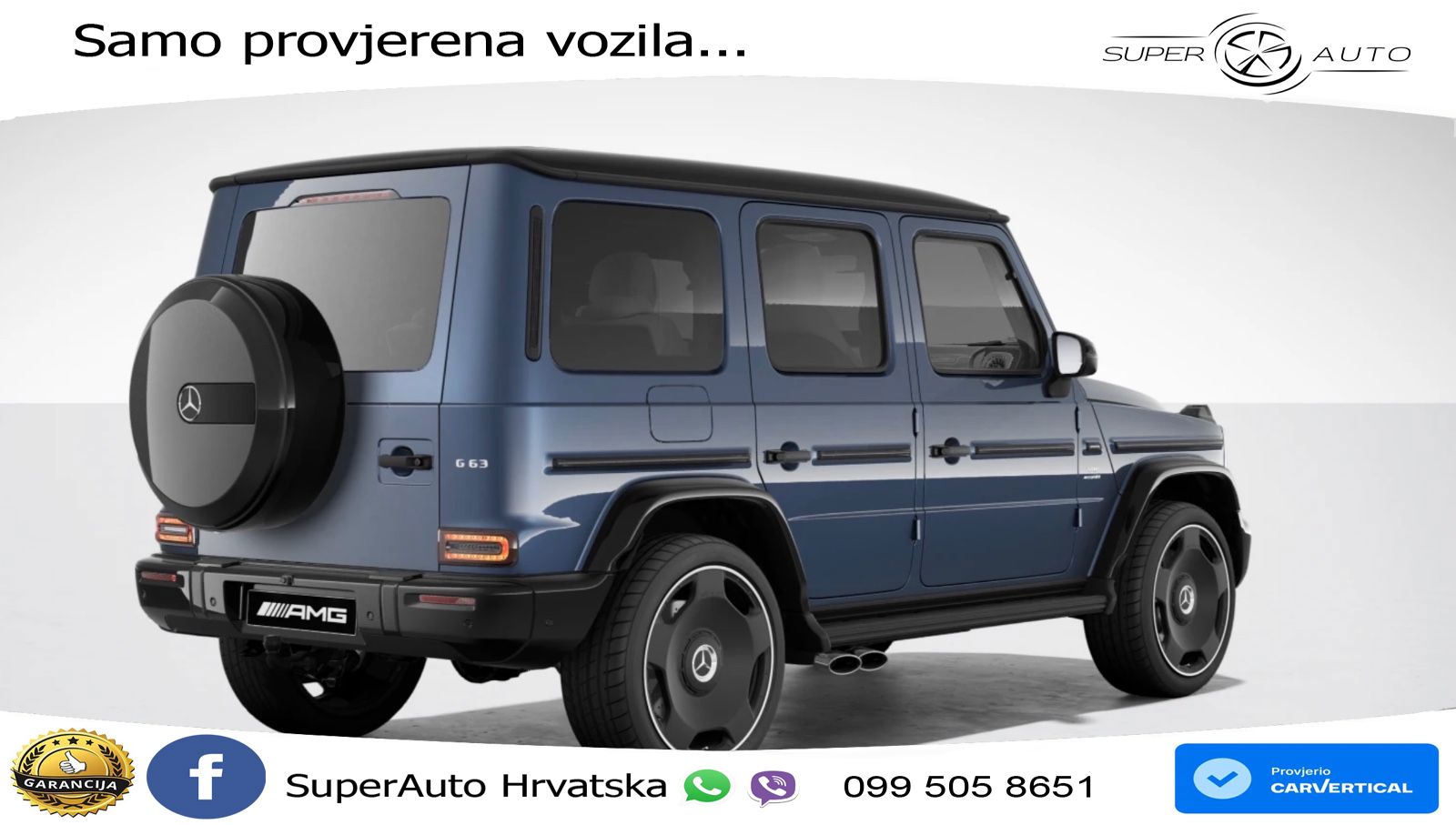 Mercedes AMG G 63 Long V8 (585 KS) 4MATIC 9G-TRONIC AMG SPEEDSHIFT TCT LED+GR SJED+ACC
